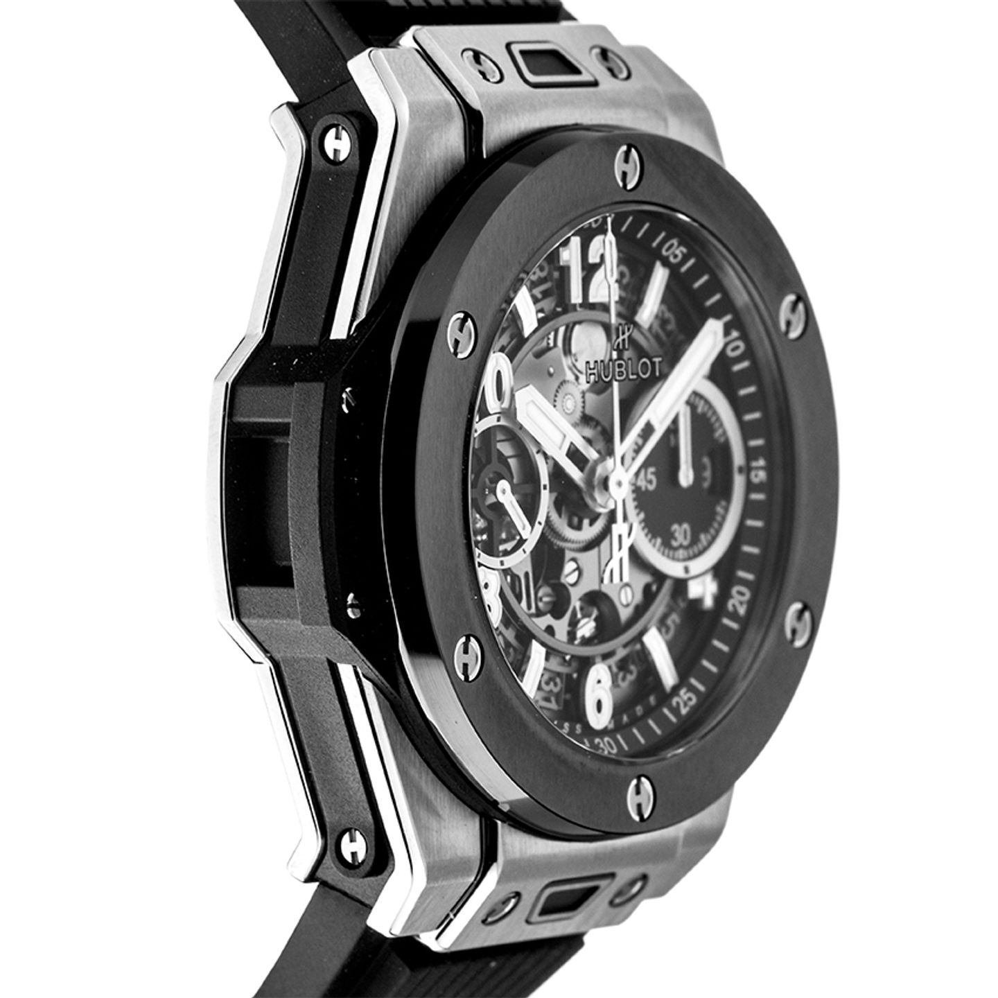 Hublot Big Bang 411.NM.1171.RX  (2024) - Transparent dial 42 mm Titanium case (5/7)