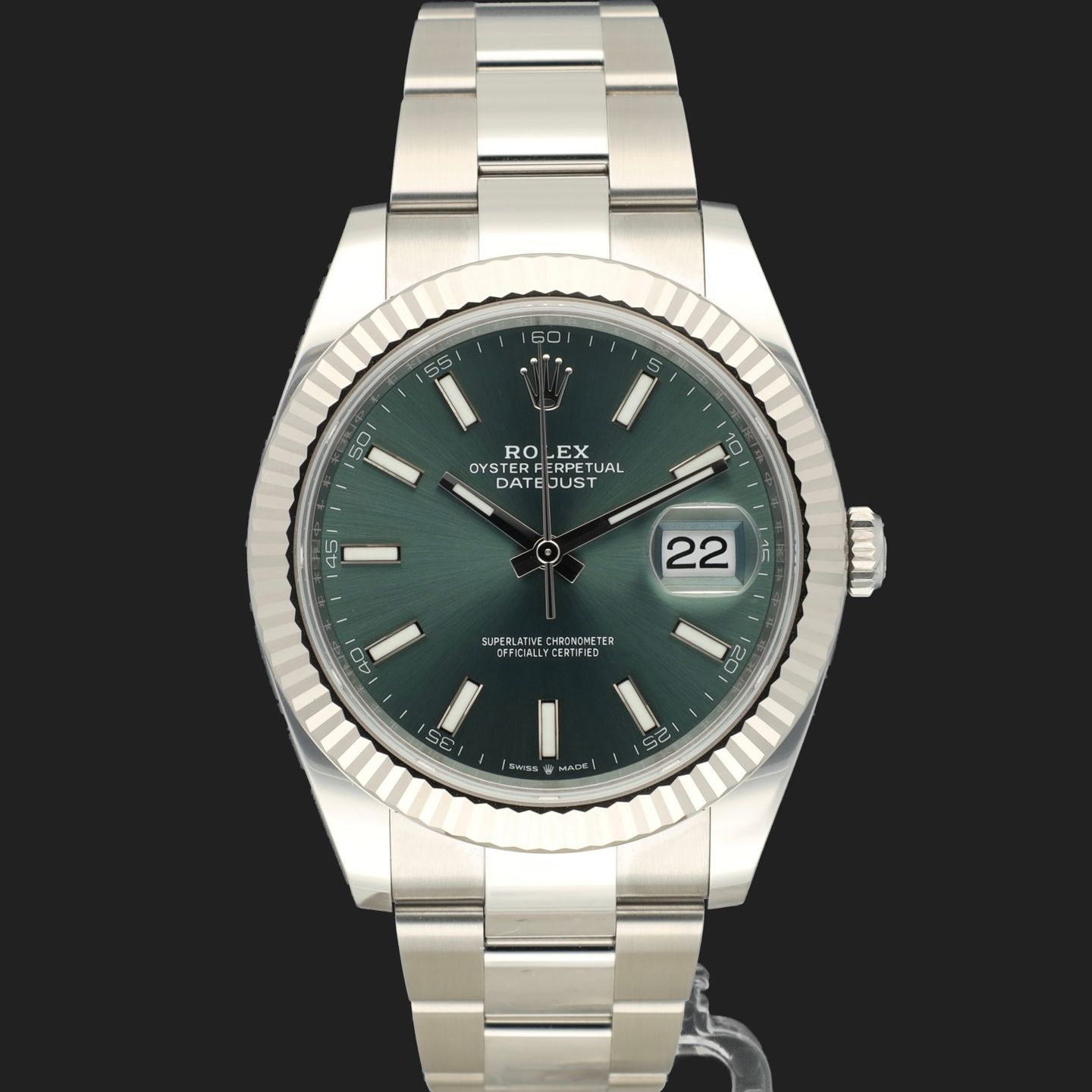 Rolex Datejust 41 126334 (2024) - Green dial 41 mm Steel case (3/6)