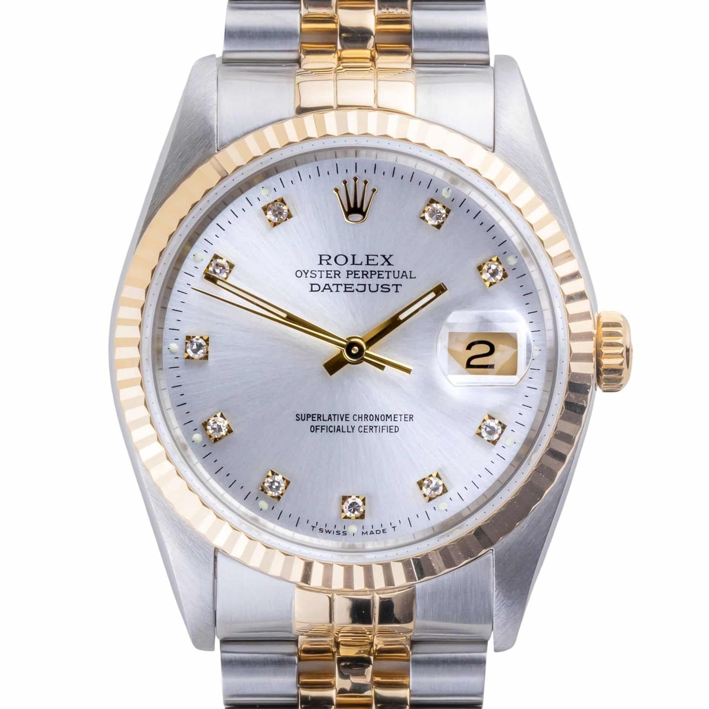 Rolex Datejust 36 16233 (1989) - 36 mm Gold/Steel case (3/8)