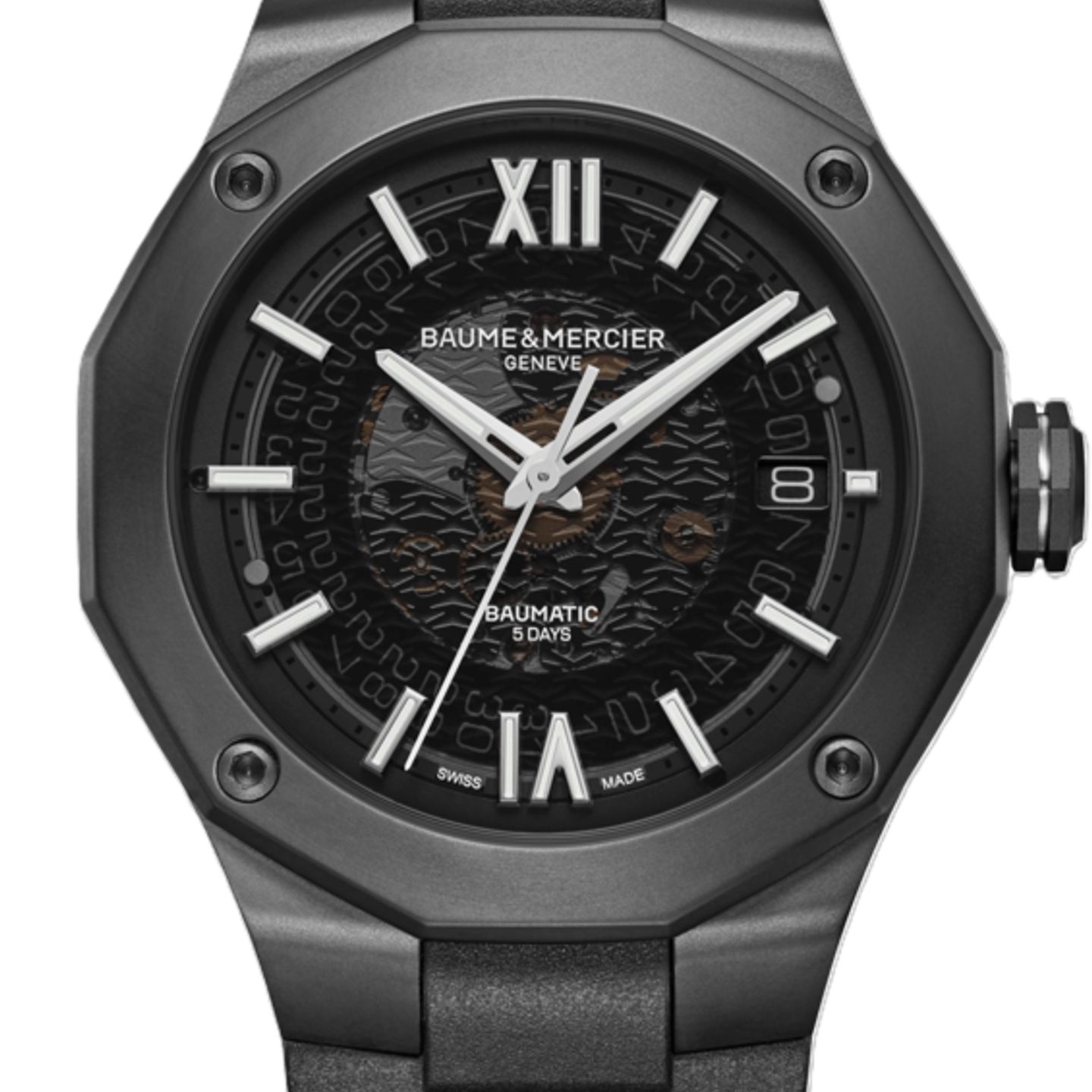 Baume & Mercier Riviera M0A10617 (2026) - Grijs wijzerplaat 42mm Staal (1/1)