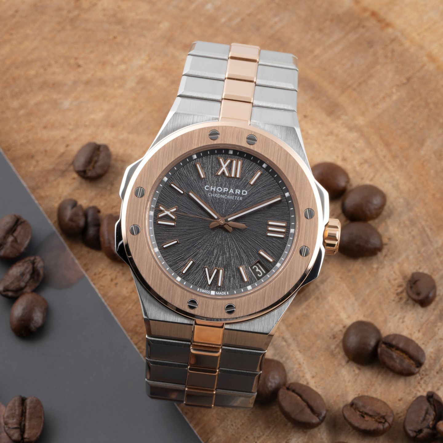 Chopard Alpine Eagle 298600-6001 (Unknown (random serial)) - Grey dial 41 mm Steel case (1/8)