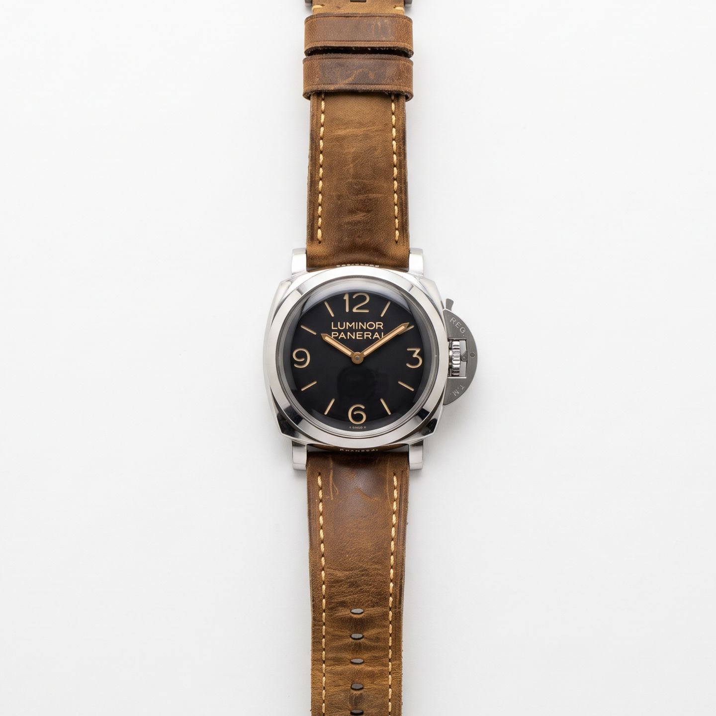 Panerai Luminor 1950 PAM00372 (Unknown (random serial)) - Black dial 47 mm Steel case (2/5)