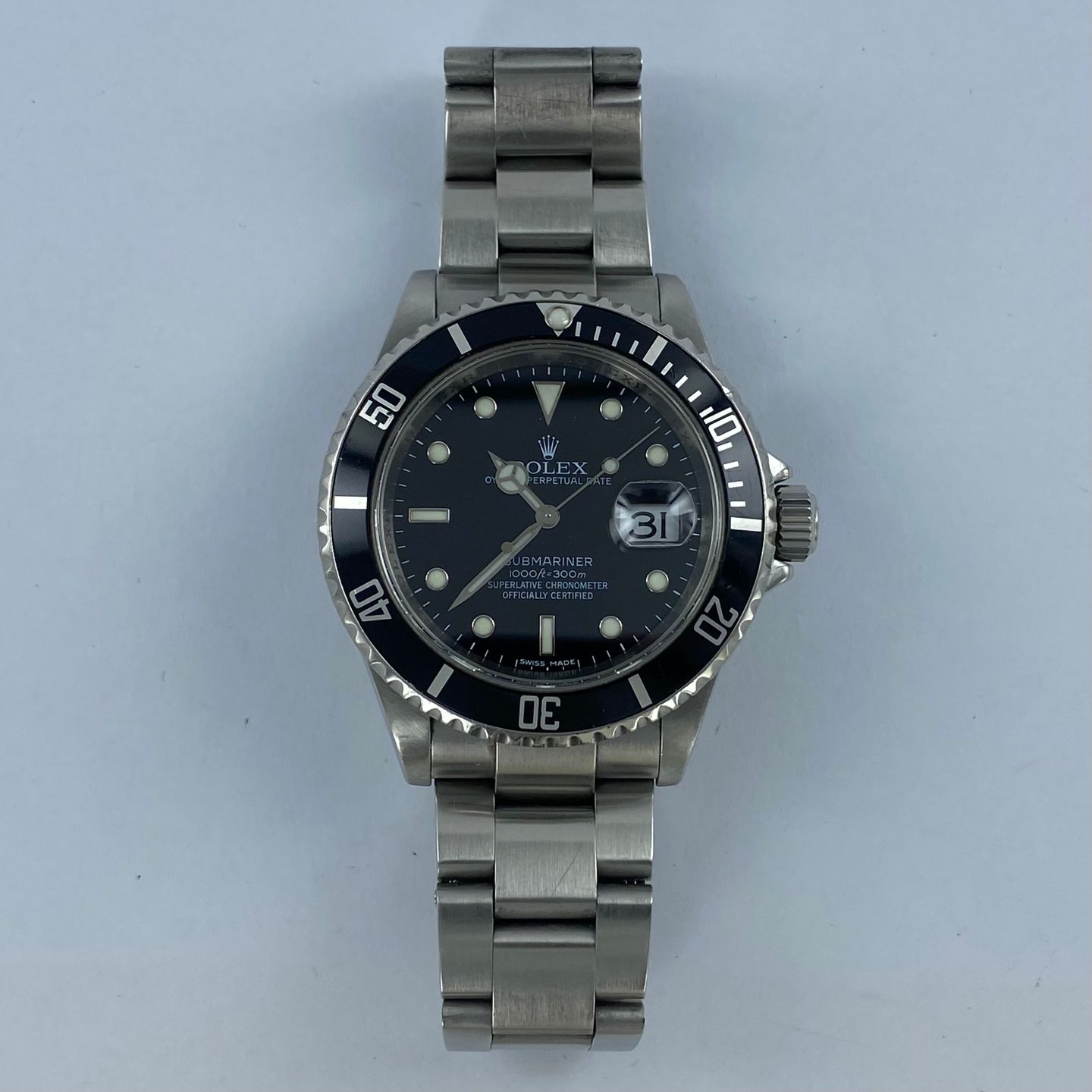 Rolex Submariner Date 16610 (2008) - Zwart wijzerplaat 40mm Staal (5/6)