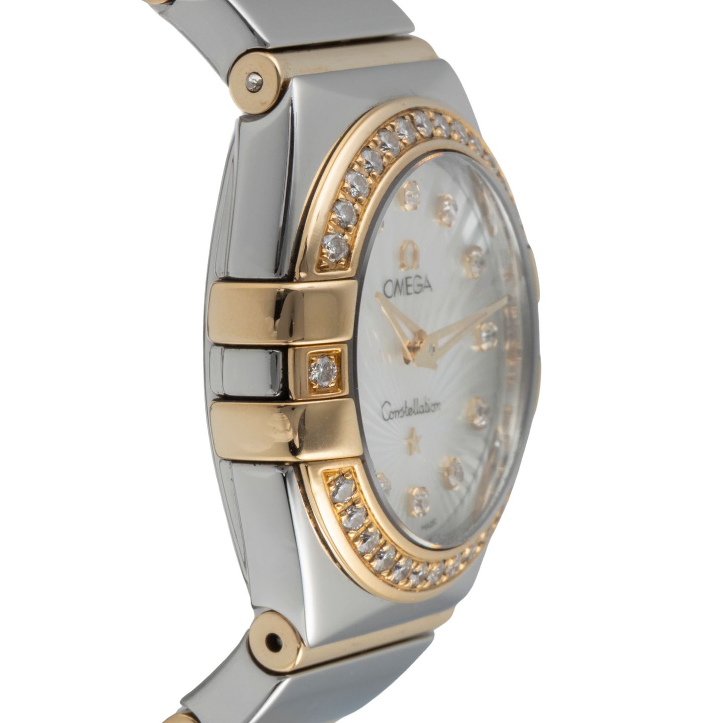 Omega Constellation Quartz 123.25.24.60.55.006 (2015) - Pearl dial 24 mm Steel case (7/8)