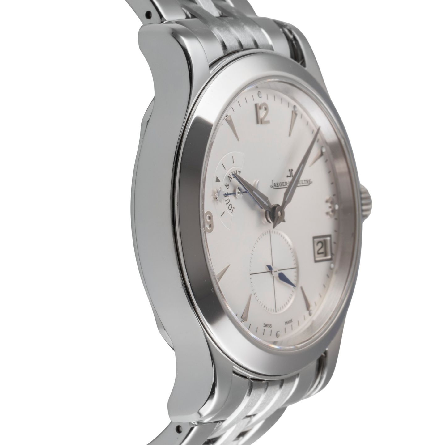 Jaeger-LeCoultre Master Hometime 147.8.05.S (2005) - Zilver wijzerplaat 40mm Staal (7/8)