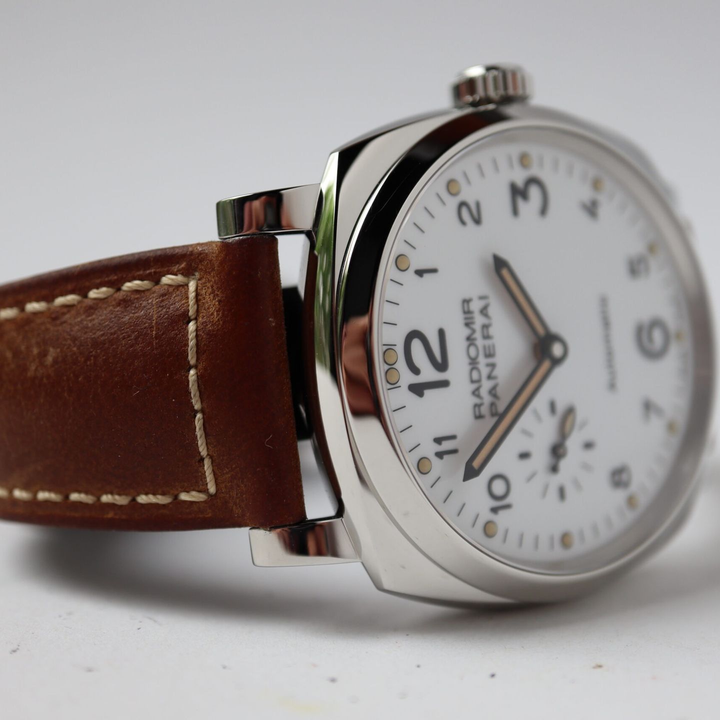 Panerai Radiomir 1940 3 Days Automatic PAM00655 (2016) - Wit wijzerplaat 42mm Staal (6/8)