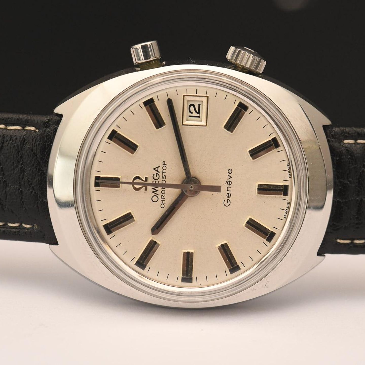 Omega Vintage 146.009 (1969) - Zilver wijzerplaat 35mm Staal (4/8)