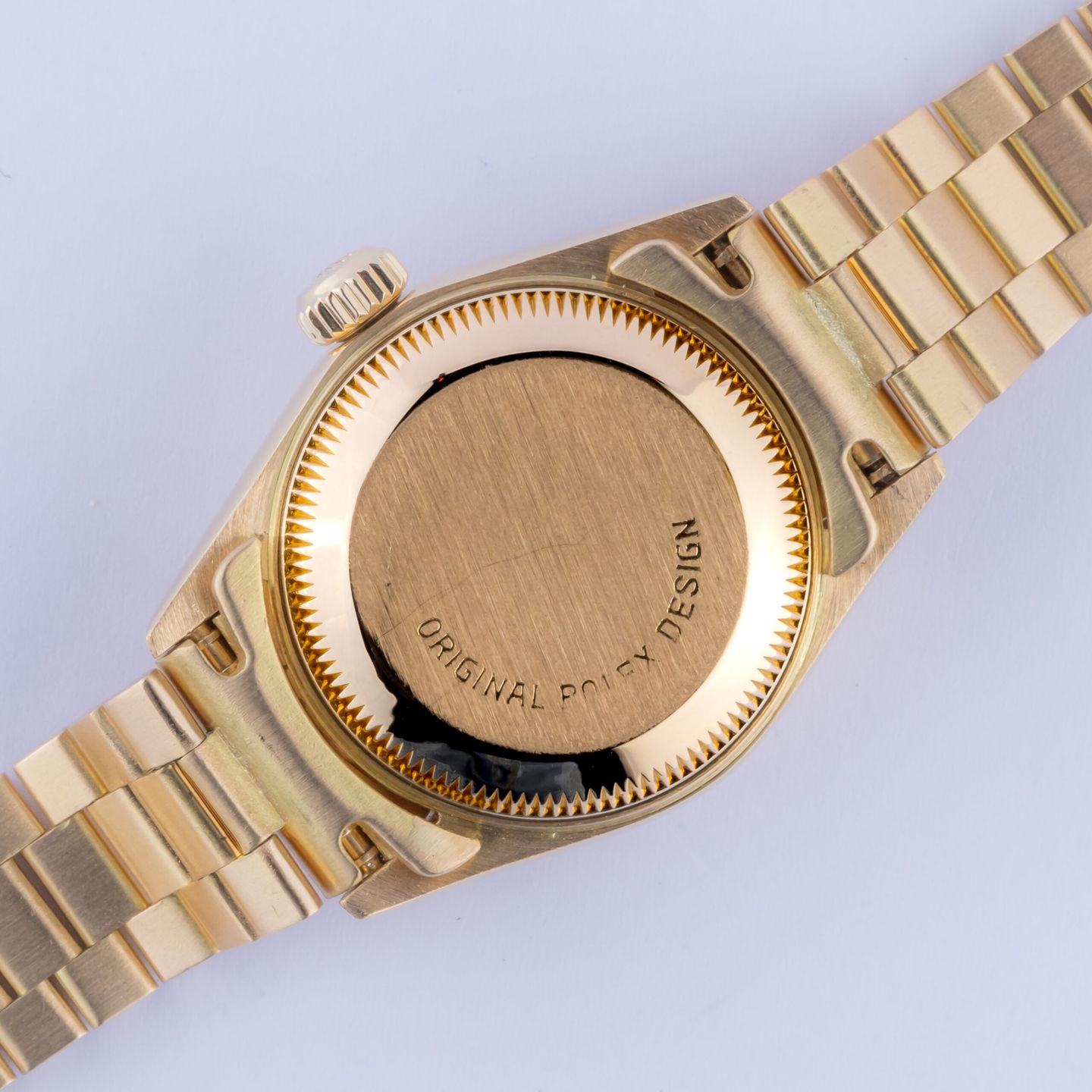 Rolex Lady-Datejust 69178 (1991) - Black dial 26 mm Yellow Gold case (7/8)