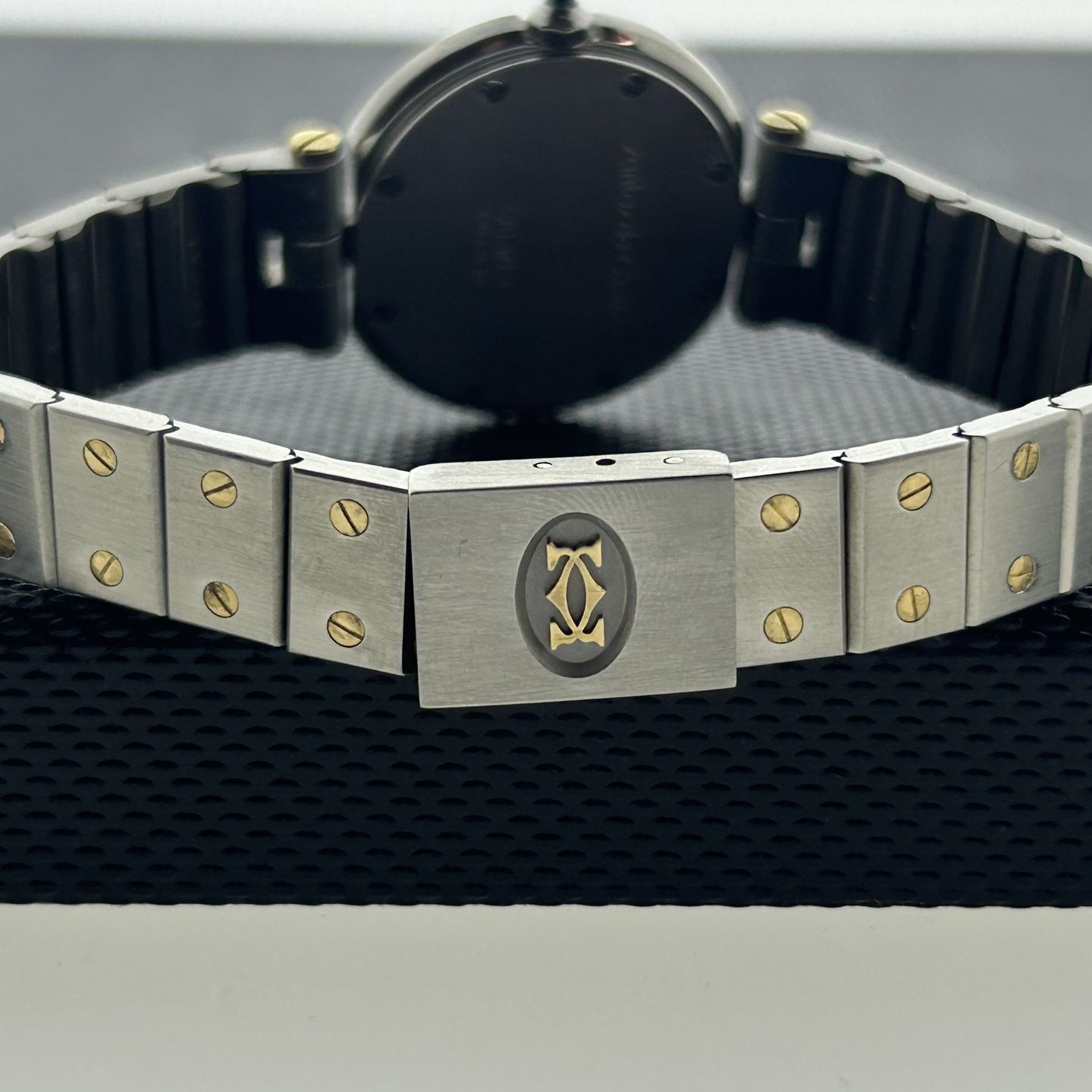 Cartier Santos 8191 (Onbekend (willekeurig serienummer)) - Wit wijzerplaat 27mm Goud/Staal (5/8)