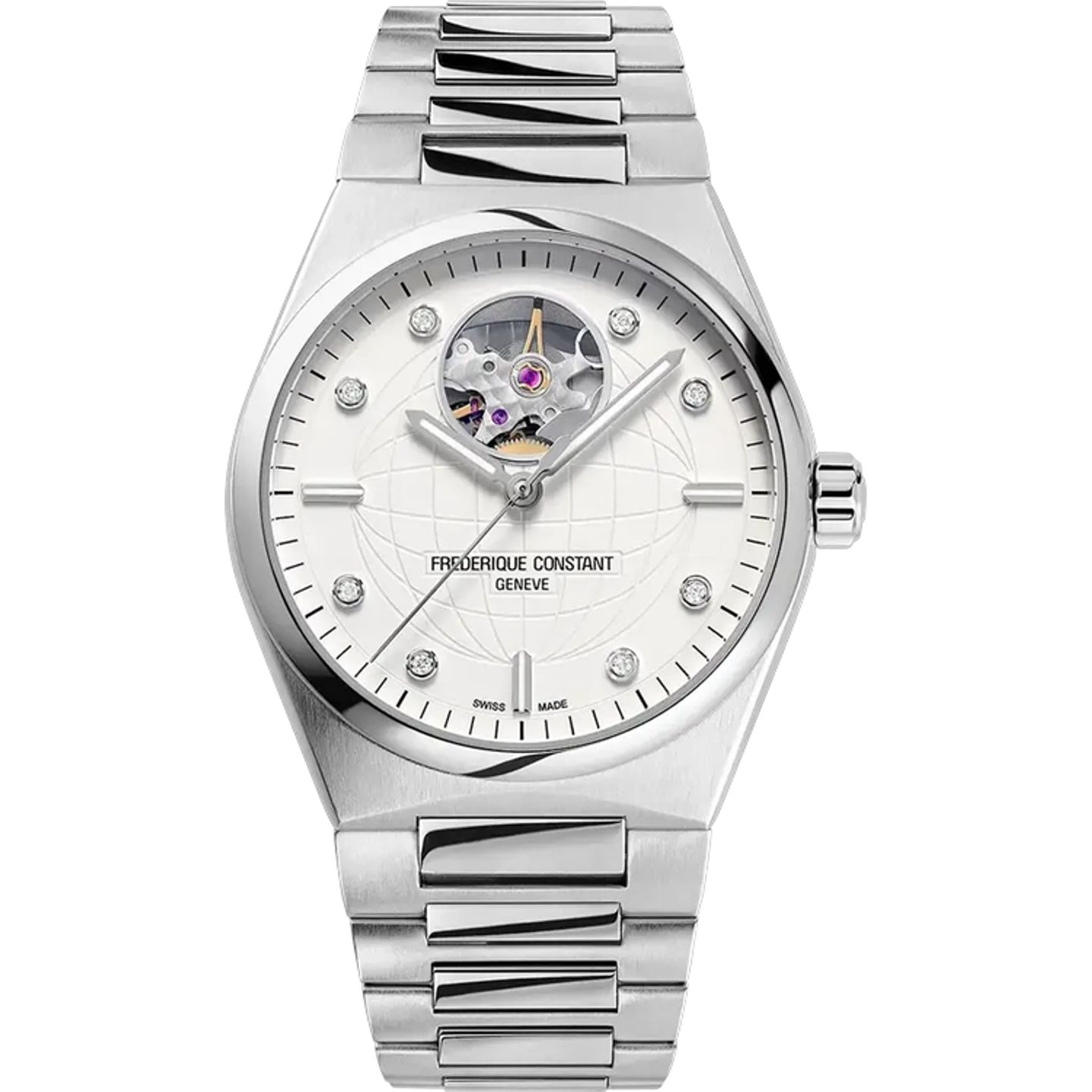 Frederique Constant Ladies Automatic Heart Beat FC-310SD2NH6B (2026) - White dial 34 mm Steel case (1/1)