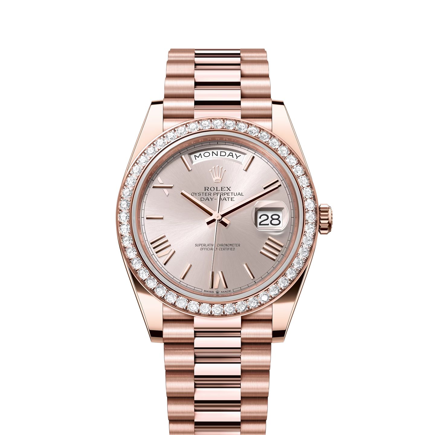 Rolex Day-Date 40 228345RBR (2024) - Roze wijzerplaat 40mm Roségoud (1/1)