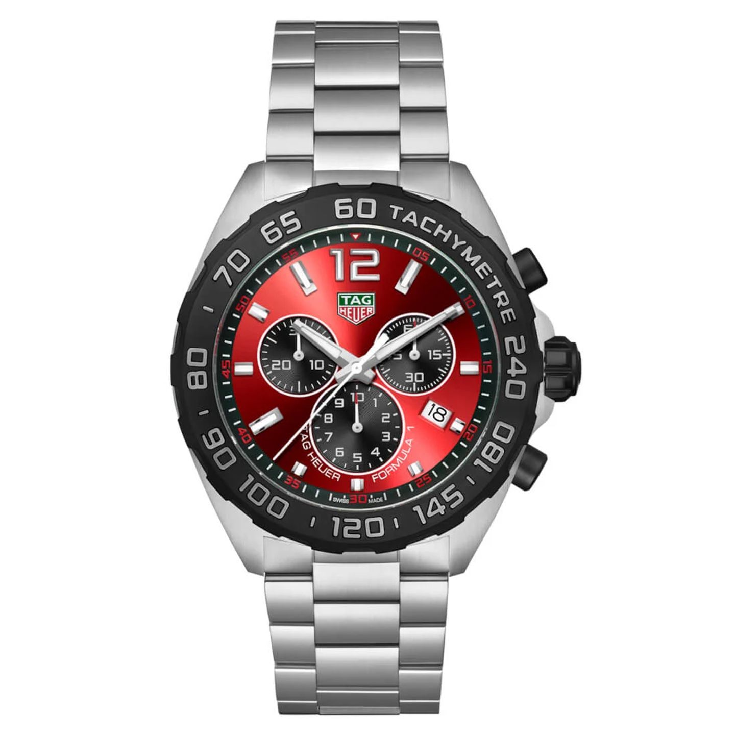 TAG Heuer Formula 1 Quartz CAZ101AN.BA0842 (2024) - Rood wijzerplaat 43mm Staal (3/3)