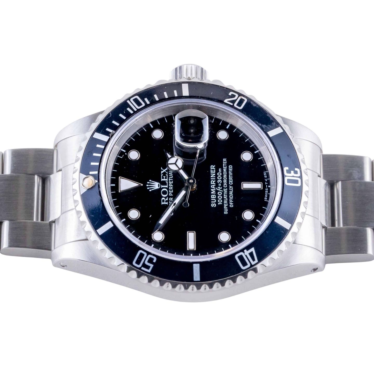 Rolex Submariner Date 16610 (1995) - Black dial 40 mm Steel case (5/8)