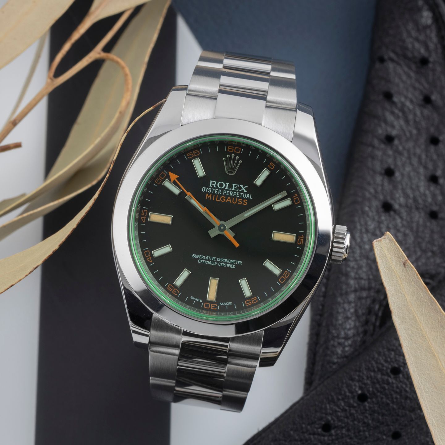 Rolex Milgauss 116400GV (Onbekend (willekeurig serienummer)) - 40mm Staal (1/8)