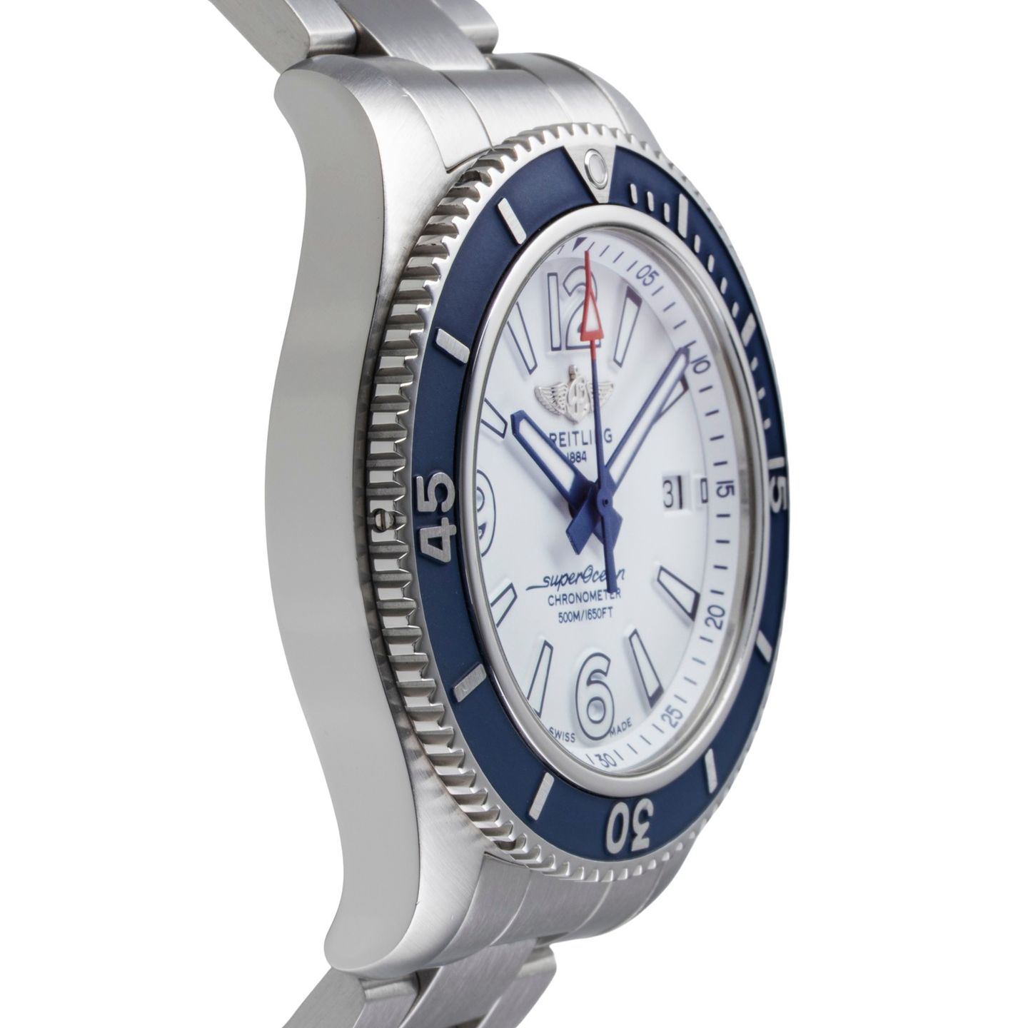 Breitling Superocean 42 A17366D81A1A1 (Unknown (random serial)) - White dial 42 mm Steel case (7/8)