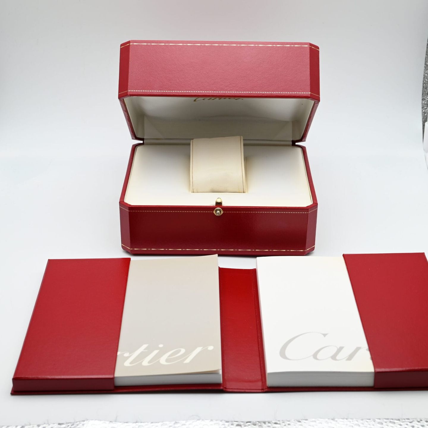 Cartier Santos Galbée 1567 (2001) - White dial 24 mm Gold/Steel case (2/8)