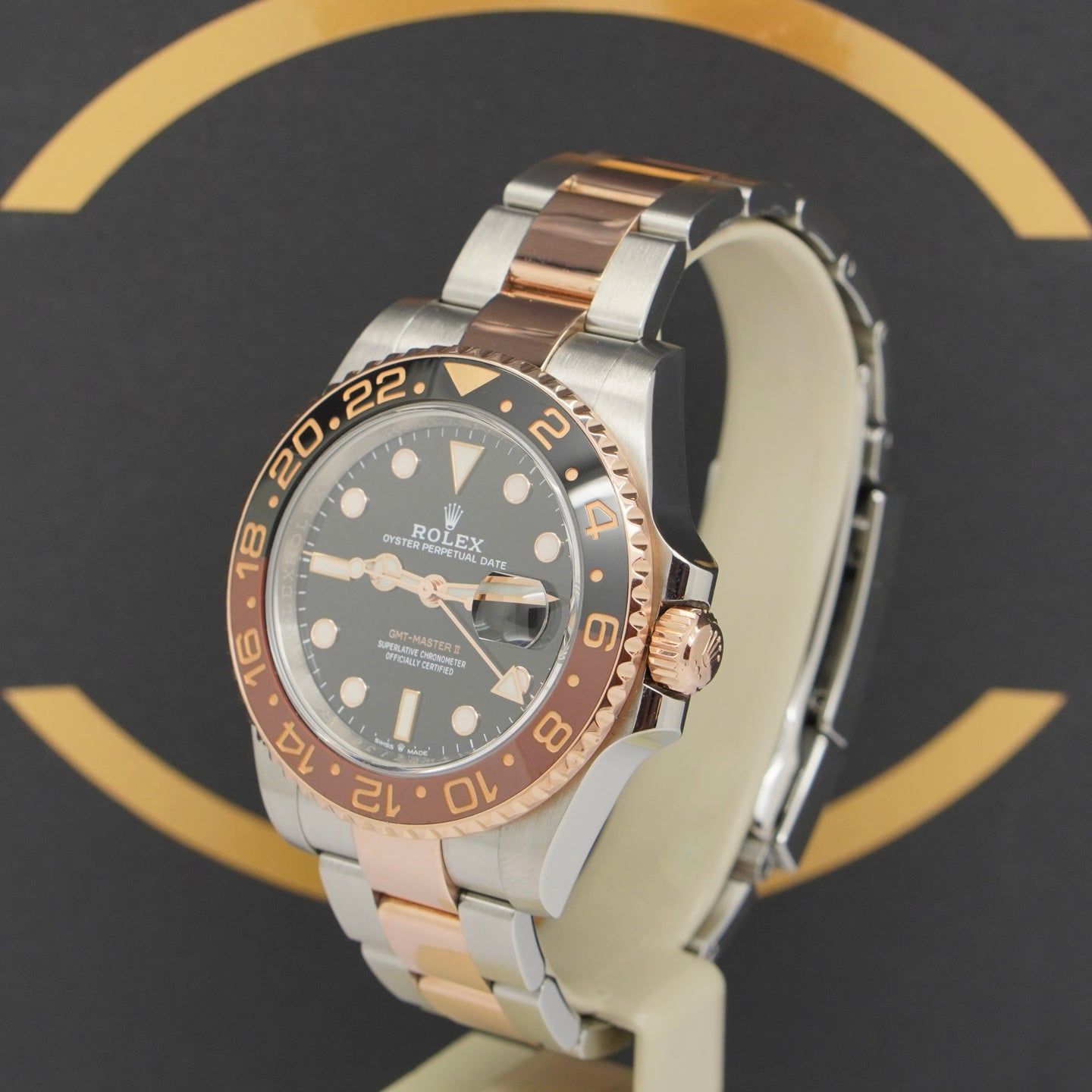 Rolex GMT-Master II 126711CHNR (2021) - Zwart wijzerplaat 40mm Goud/Staal (3/7)