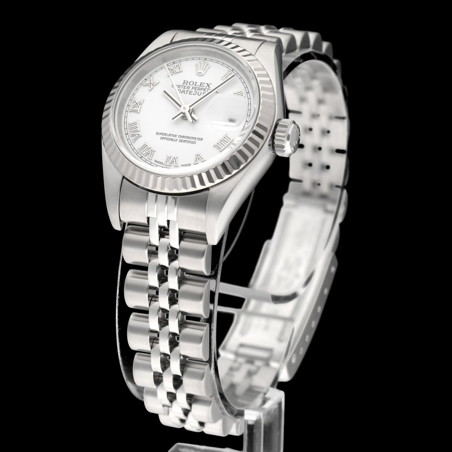 Rolex Lady-Datejust 79174 (2002) - White dial 26 mm Steel case (4/7)