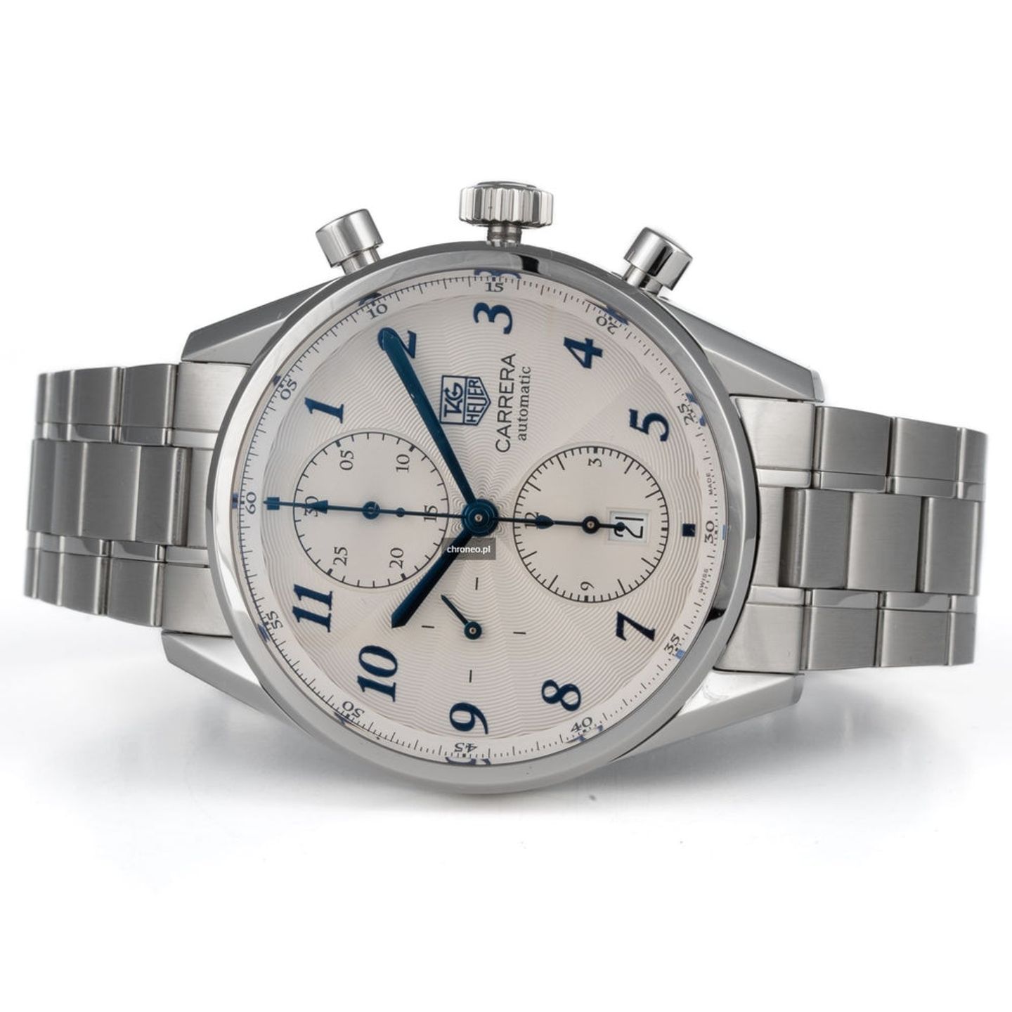 TAG Heuer Carrera Calibre 16 CAS2111.BA0730 (2014) - Silver dial 41 mm Steel case (7/8)
