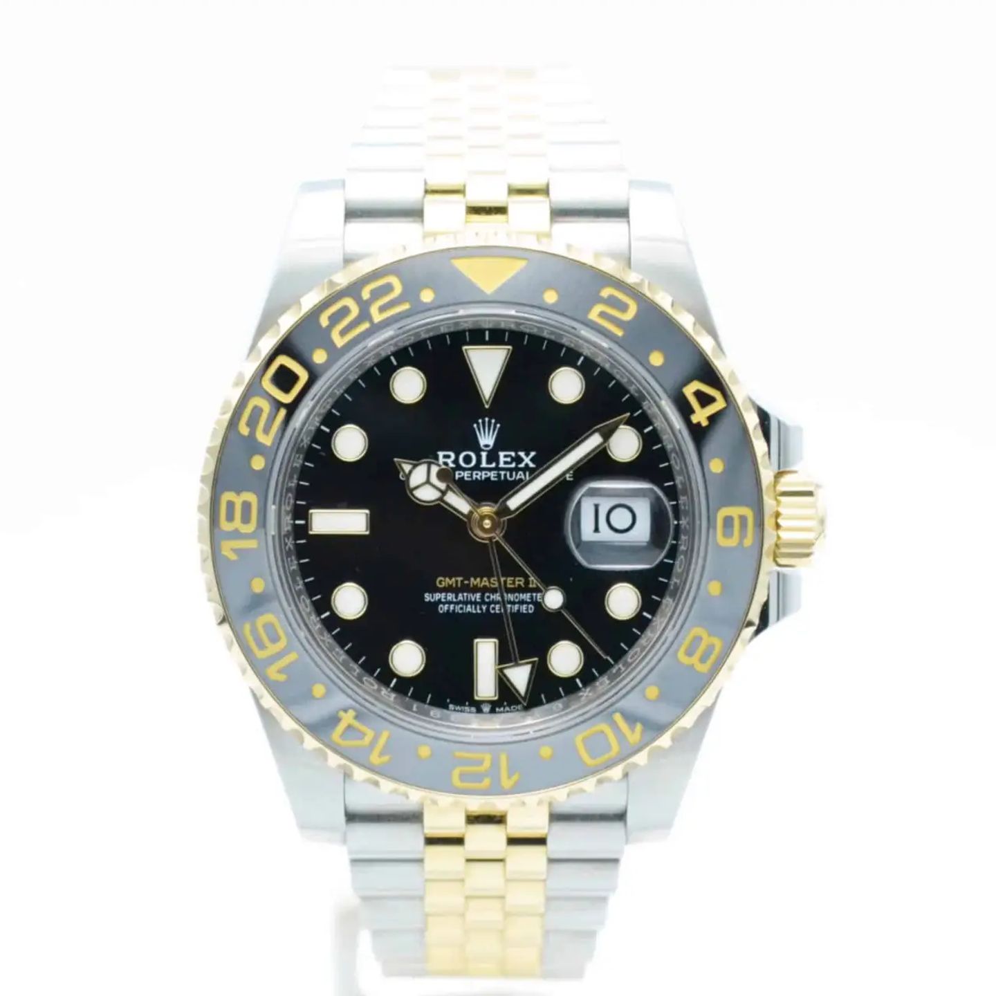 Rolex GMT-Master II 126713GRNR (2023) - Zwart wijzerplaat 40mm Goud/Staal (1/7)