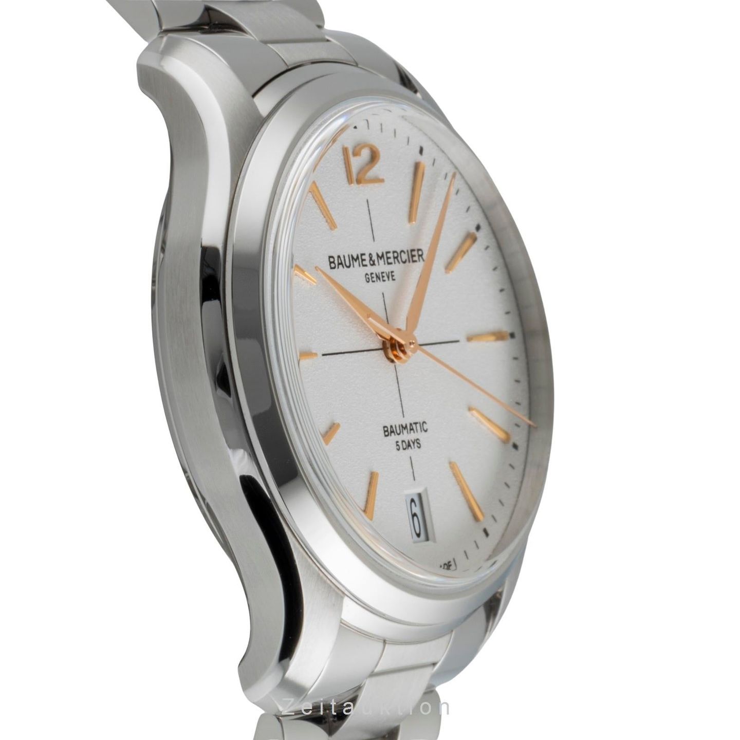 Baume & Mercier Clifton M0A10793 (Onbekend (willekeurig serienummer)) - Wit wijzerplaat 39mm Staal (6/8)