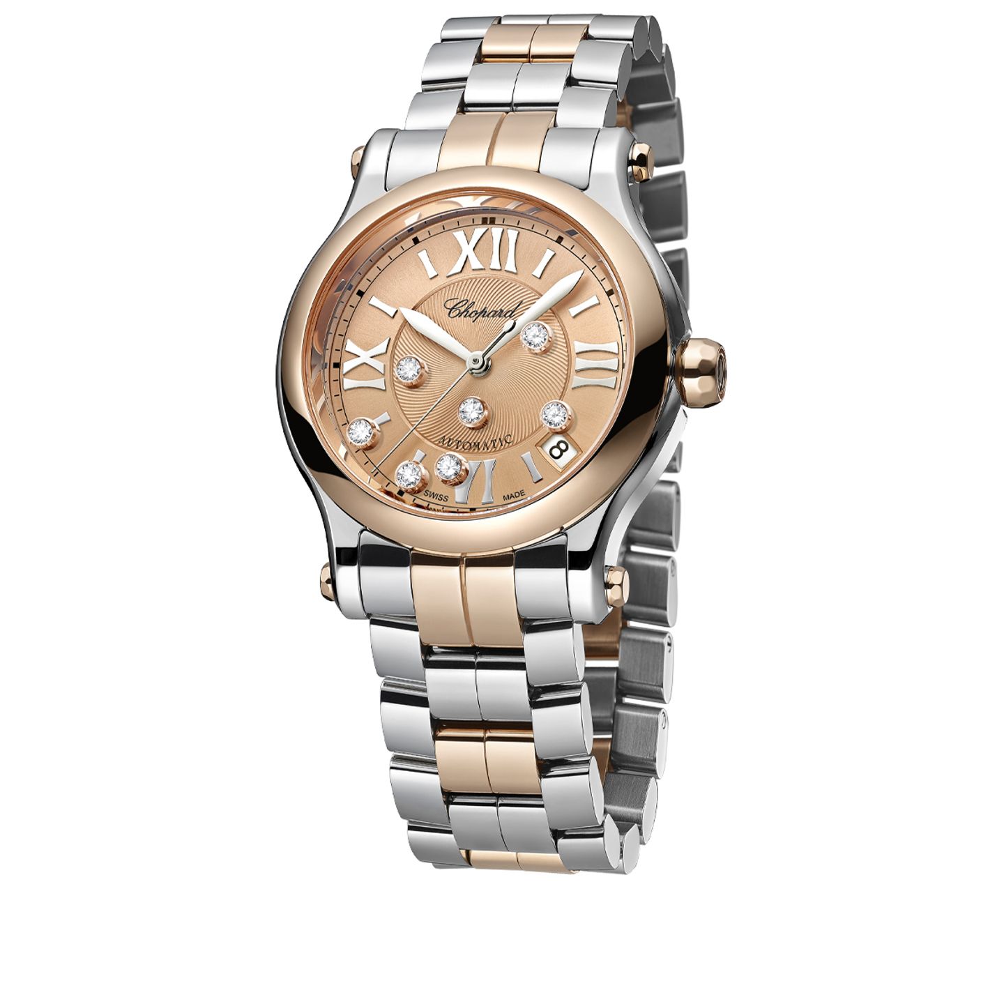 Chopard Happy Sport 278559-6019 (2024) - Gold dial 36 mm Gold/Steel case (1/1)