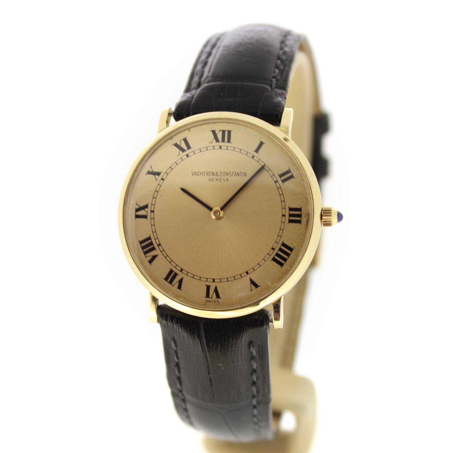 Vacheron Constantin Vintage 6714 (Unknown (random serial)) - Gold dial 30 mm Yellow Gold case (1/7)