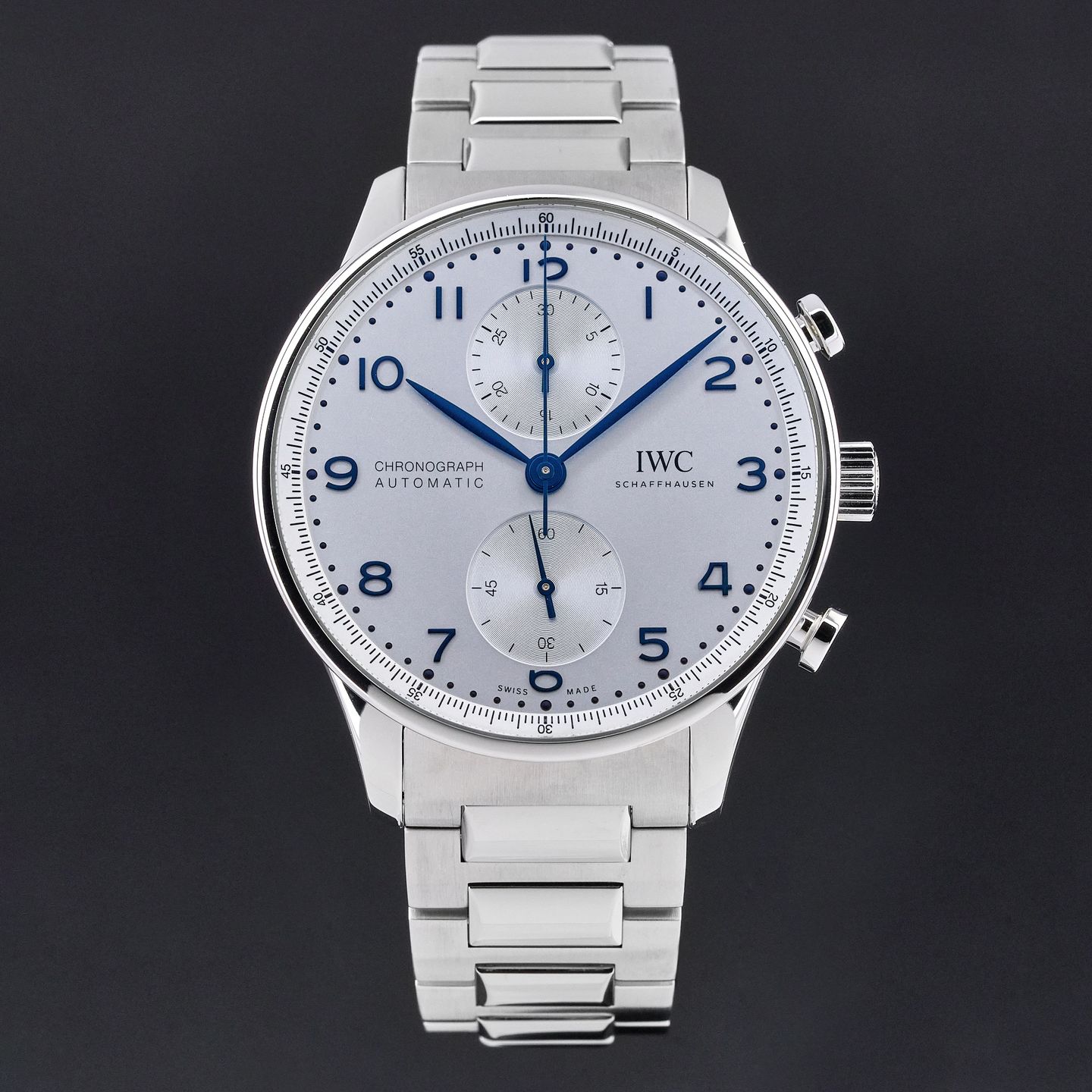 IWC Portuguese Chronograph IW371617 (2021) - Silver dial 41 mm Steel case (3/7)