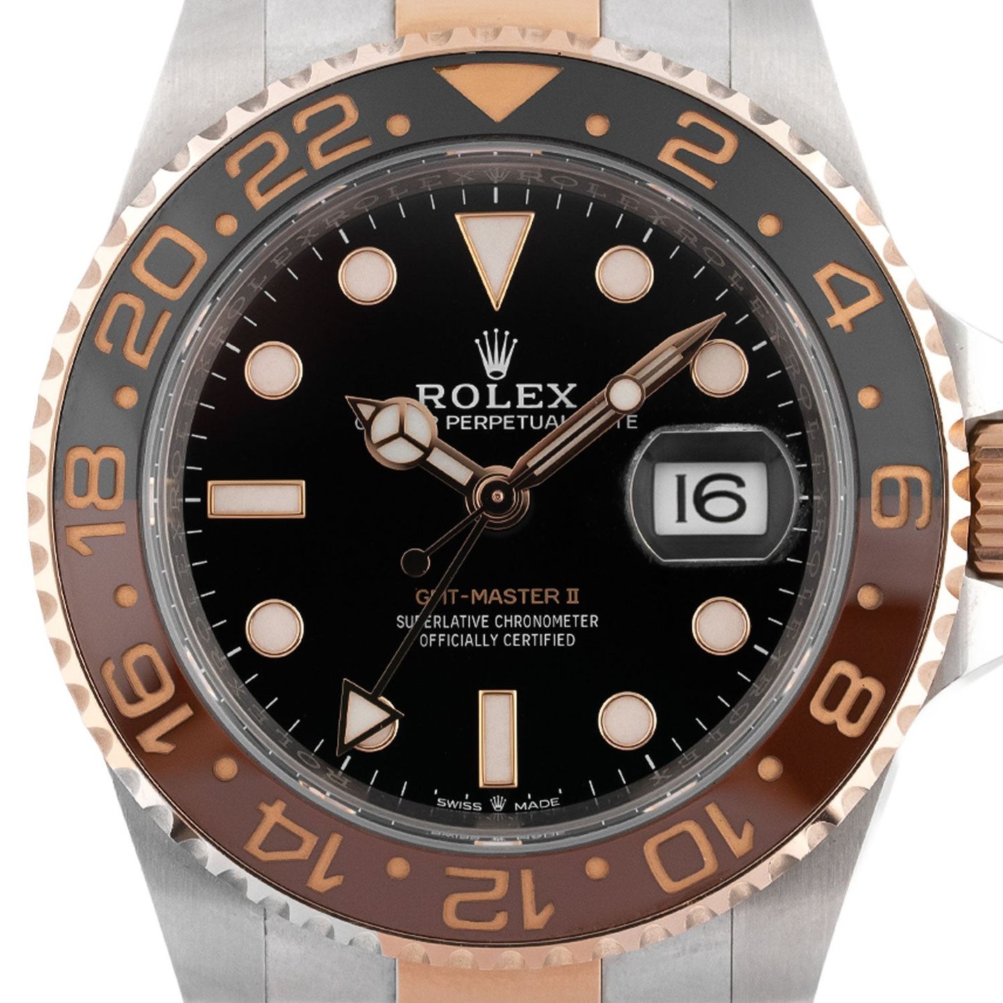 Rolex GMT-Master II 126711CHNR (2025) - Zwart wijzerplaat 40mm Goud/Staal (2/4)