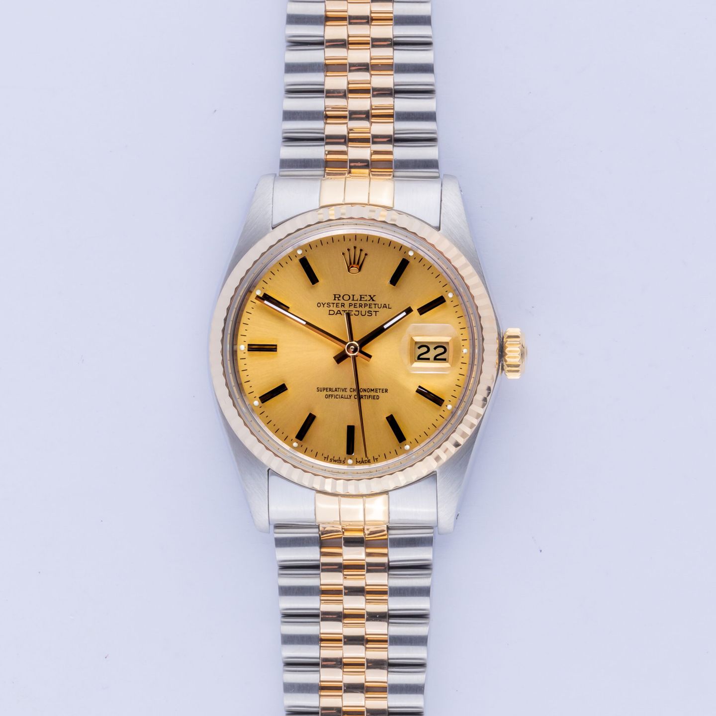 Rolex Datejust 36 16013 (1986) - 36 mm Gold/Steel case (3/8)