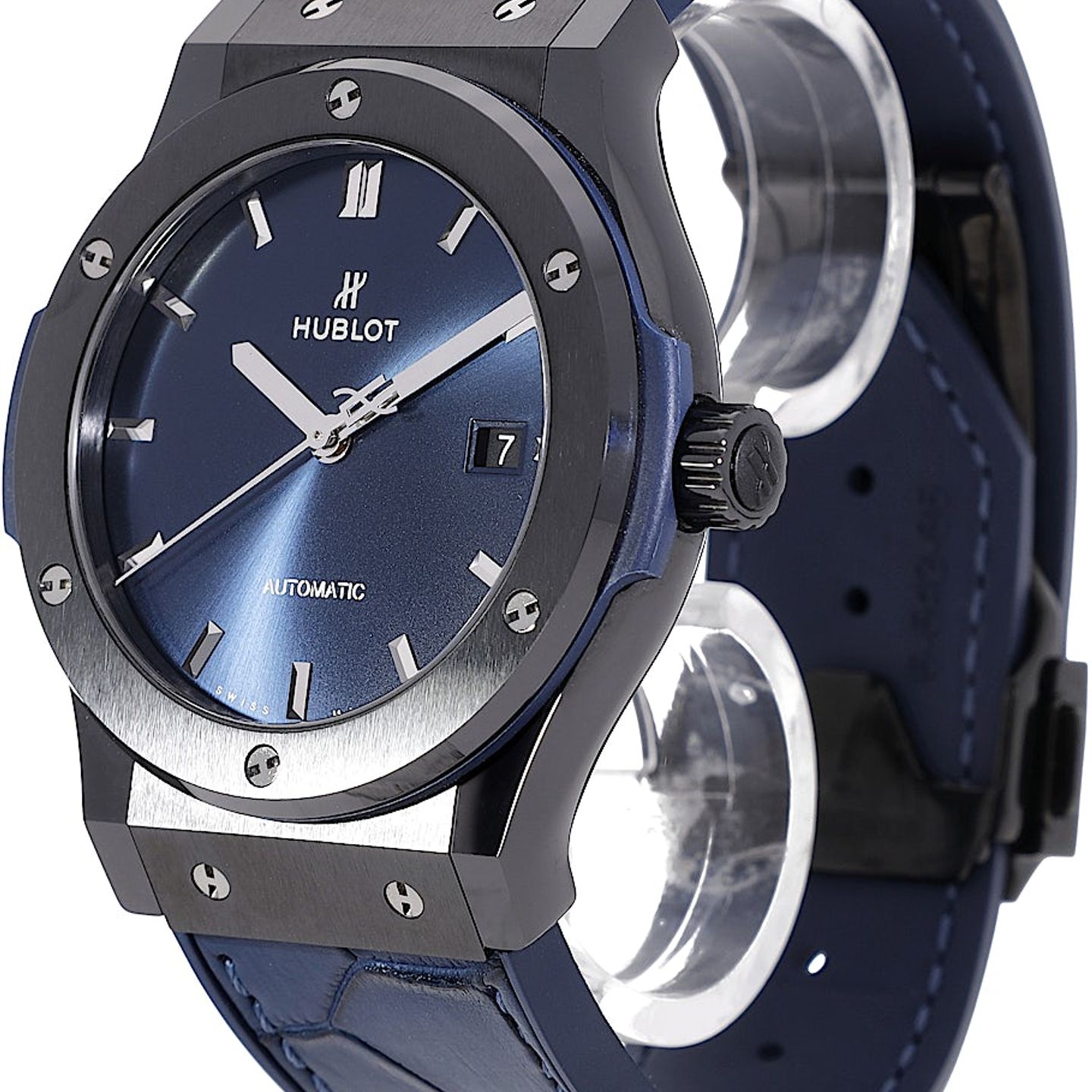 Hublot Classic Fusion Blue 542.CM.7170.LR (2019) - Blue dial 42 mm Ceramic case (3/5)
