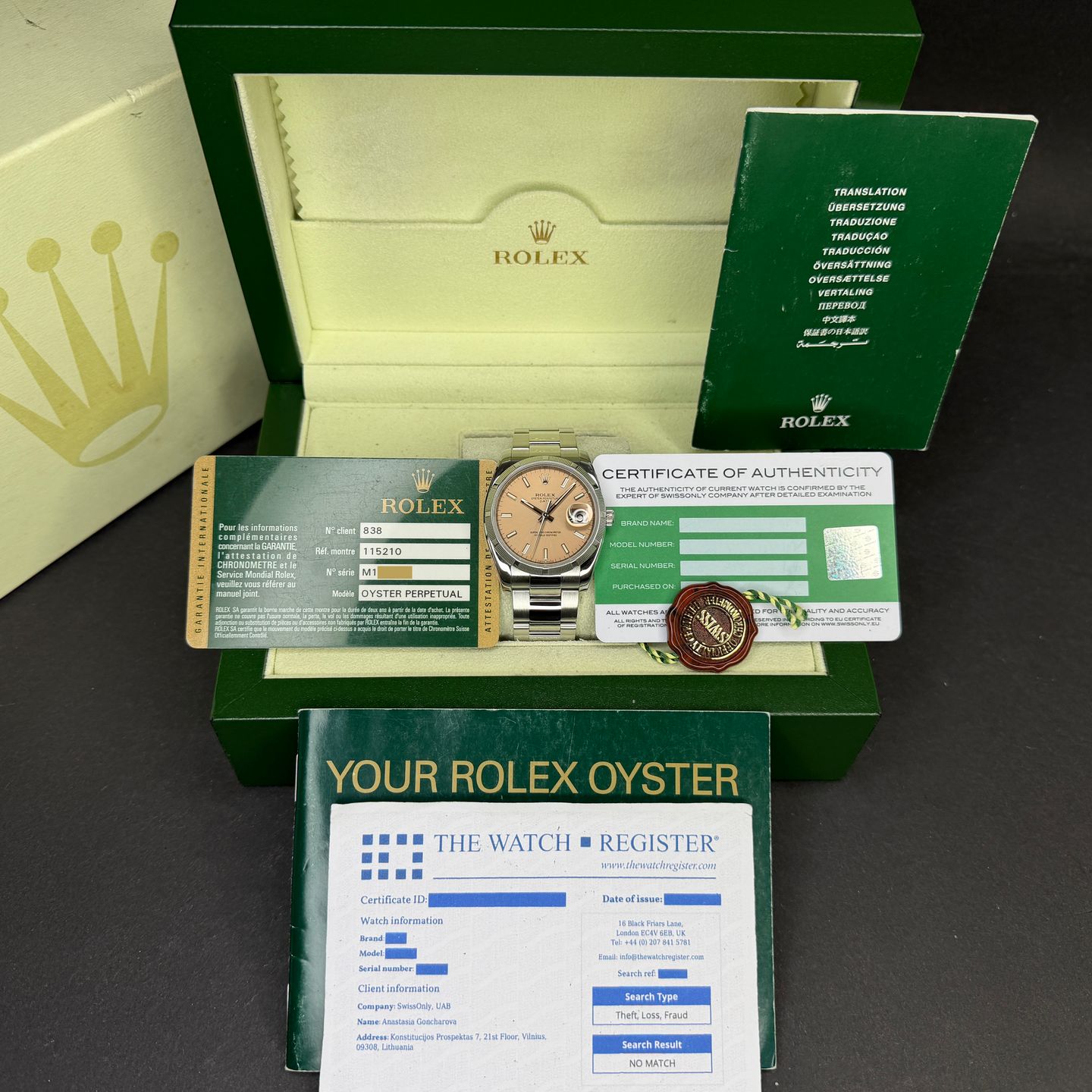 Rolex Oyster Perpetual Date 115210 - (3/8)
