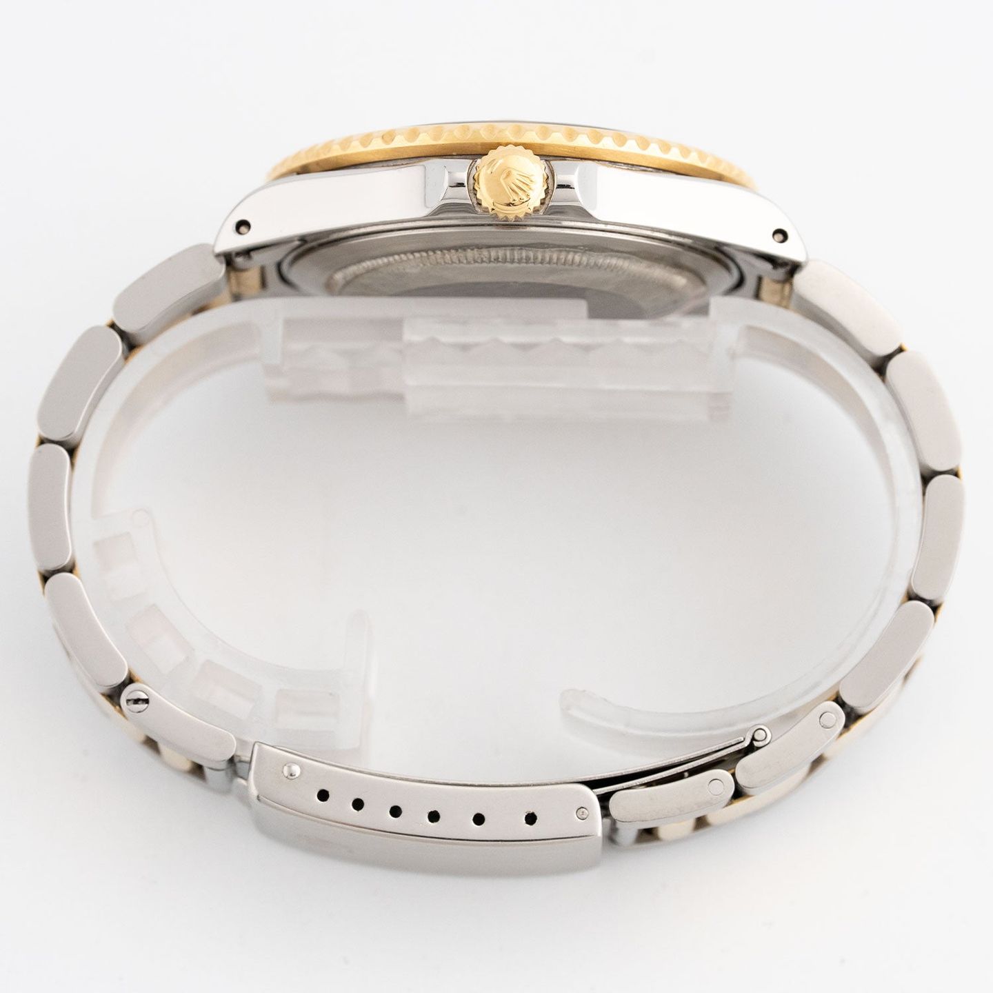 Rolex GMT-Master II 16713 (2001) - Champagne wijzerplaat 40mm Goud/Staal (4/5)