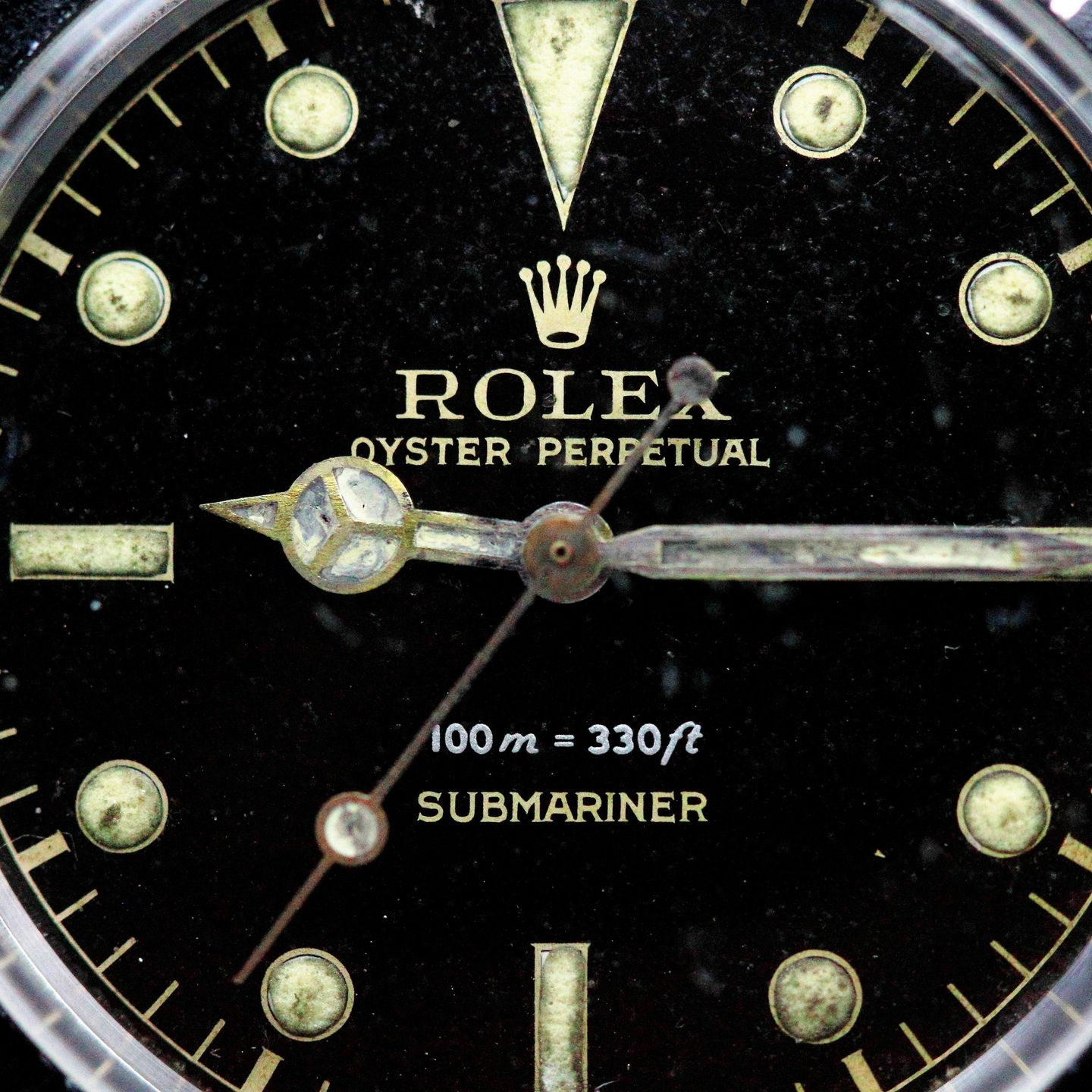 Rolex Submariner No Date 5508 (1958) - Zwart wijzerplaat 37mm Staal (3/8)