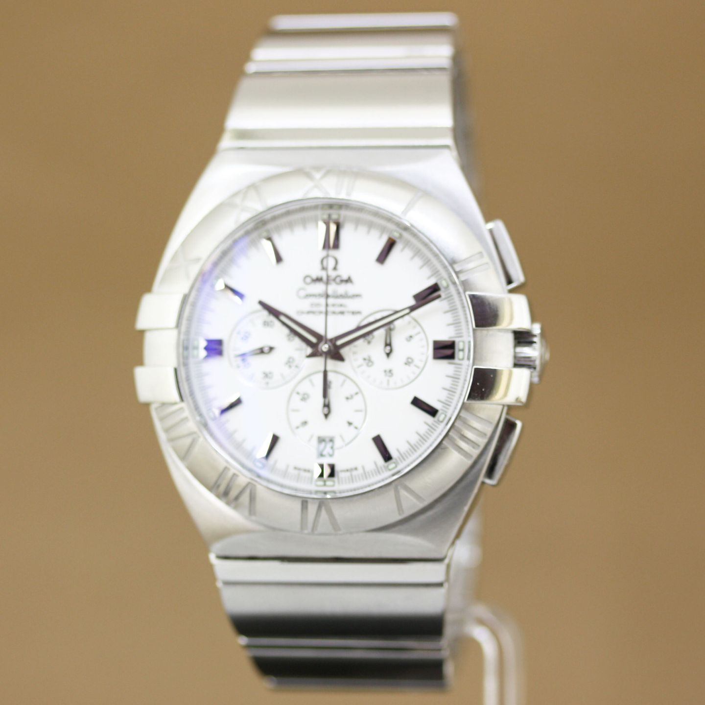 Omega Constellation Double Eagle 1514.20.00 (2004) - White dial 41 mm Steel case (2/8)