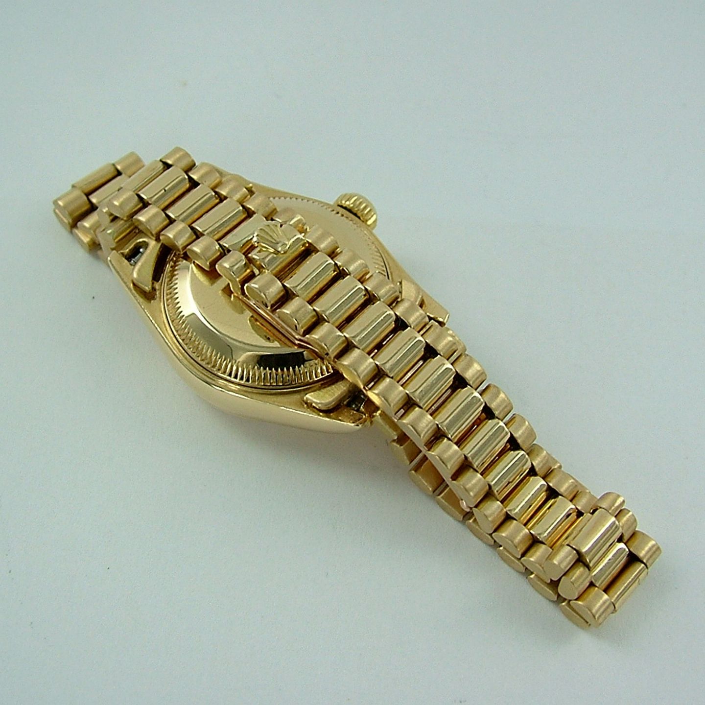 Rolex Lady-Datejust 69178 (1987) - Champagne dial 26 mm Yellow Gold case (4/6)
