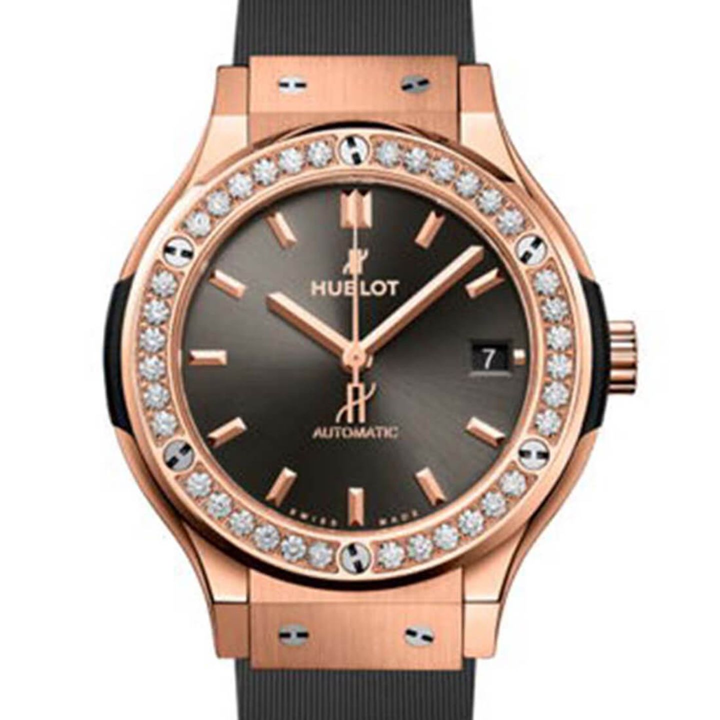 Hublot Classic Fusion Racing Grey 565.OX.7081.RX (2024) - Grijs wijzerplaat 38mm Roségoud (2/3)