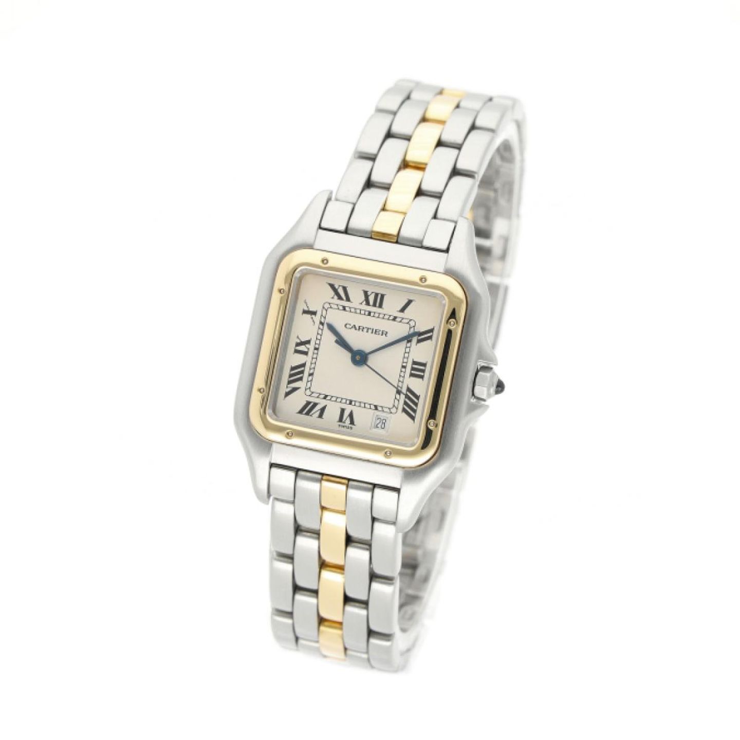 Cartier Panthère 110000R (Unknown (random serial)) - White dial 27 mm Gold/Steel case (2/5)
