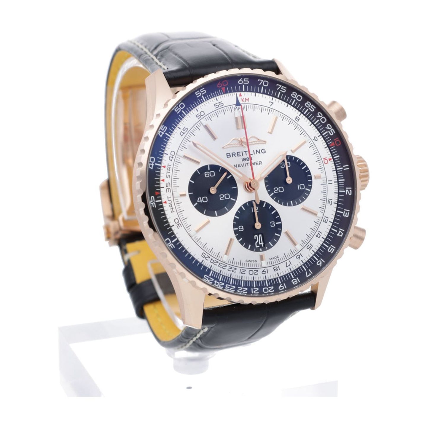 Breitling Navitimer 01 (46 MM) RB0137241G1P1 (2025) - Zilver wijzerplaat 46mm Roodgoud (7/7)