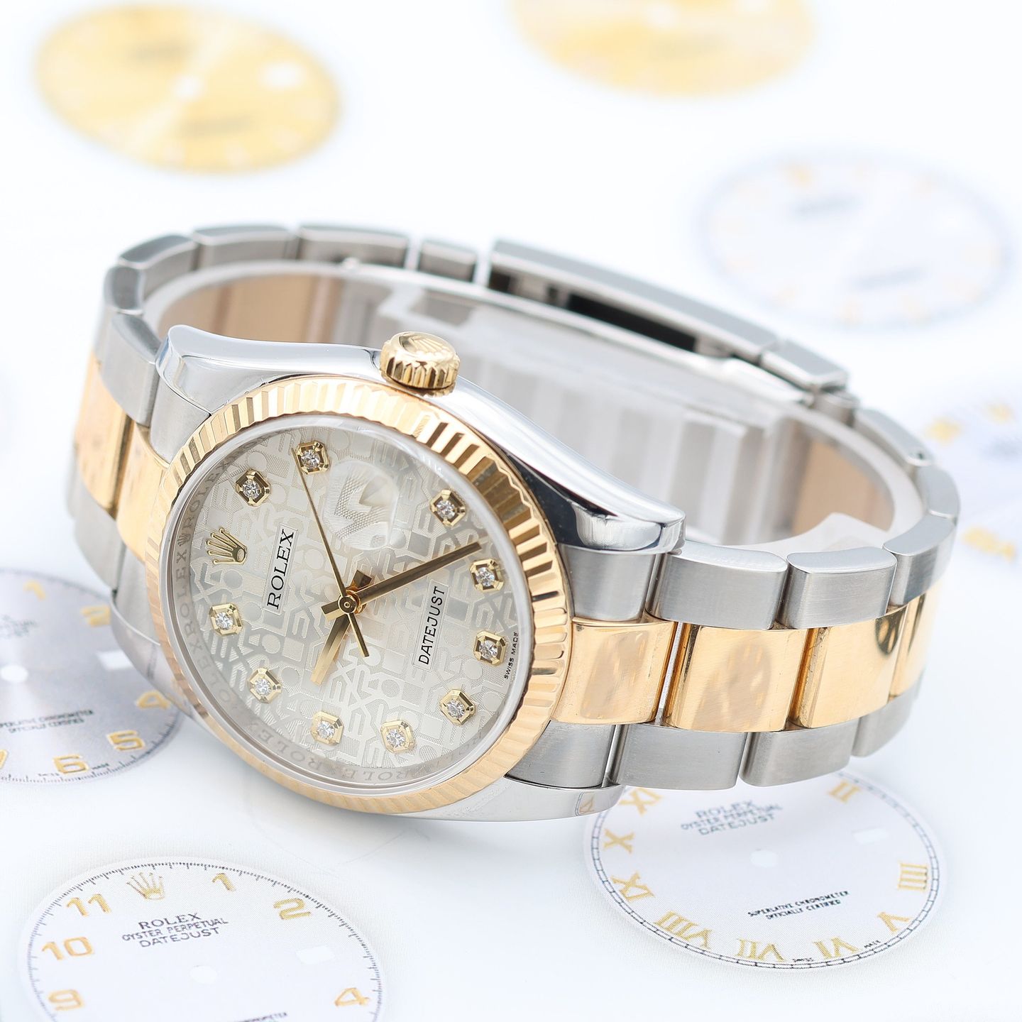 Rolex Datejust 36 116233 (Unknown (random serial)) - Silver dial 36 mm Gold/Steel case (6/8)