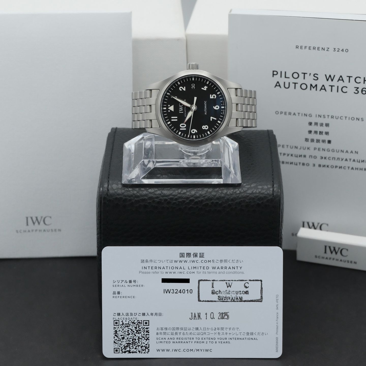 IWC Pilot's Watch Automatic 36 IW324010 (2025) - Black dial 36 mm Steel case (3/8)