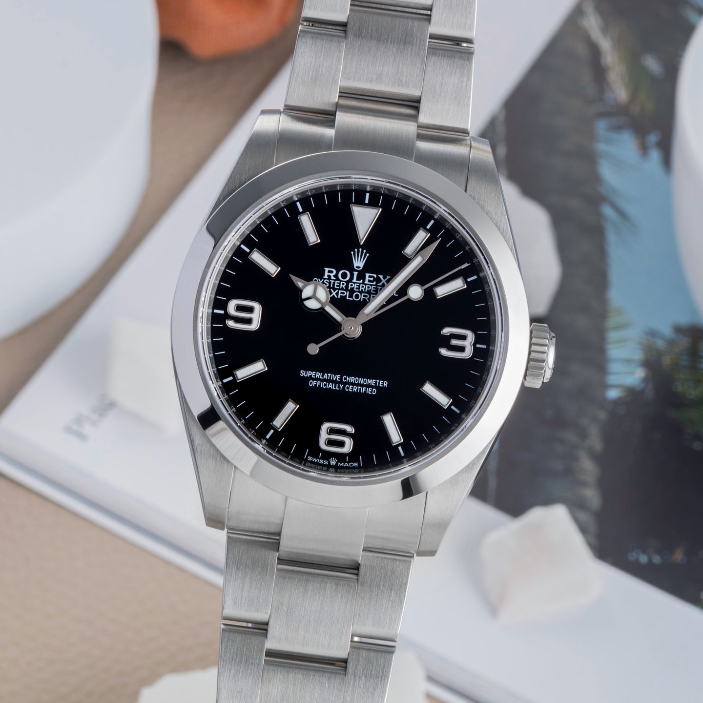 Rolex Explorer 224270 (Onbekend (willekeurig serienummer)) - Zwart wijzerplaat 40mm Staal (3/8)