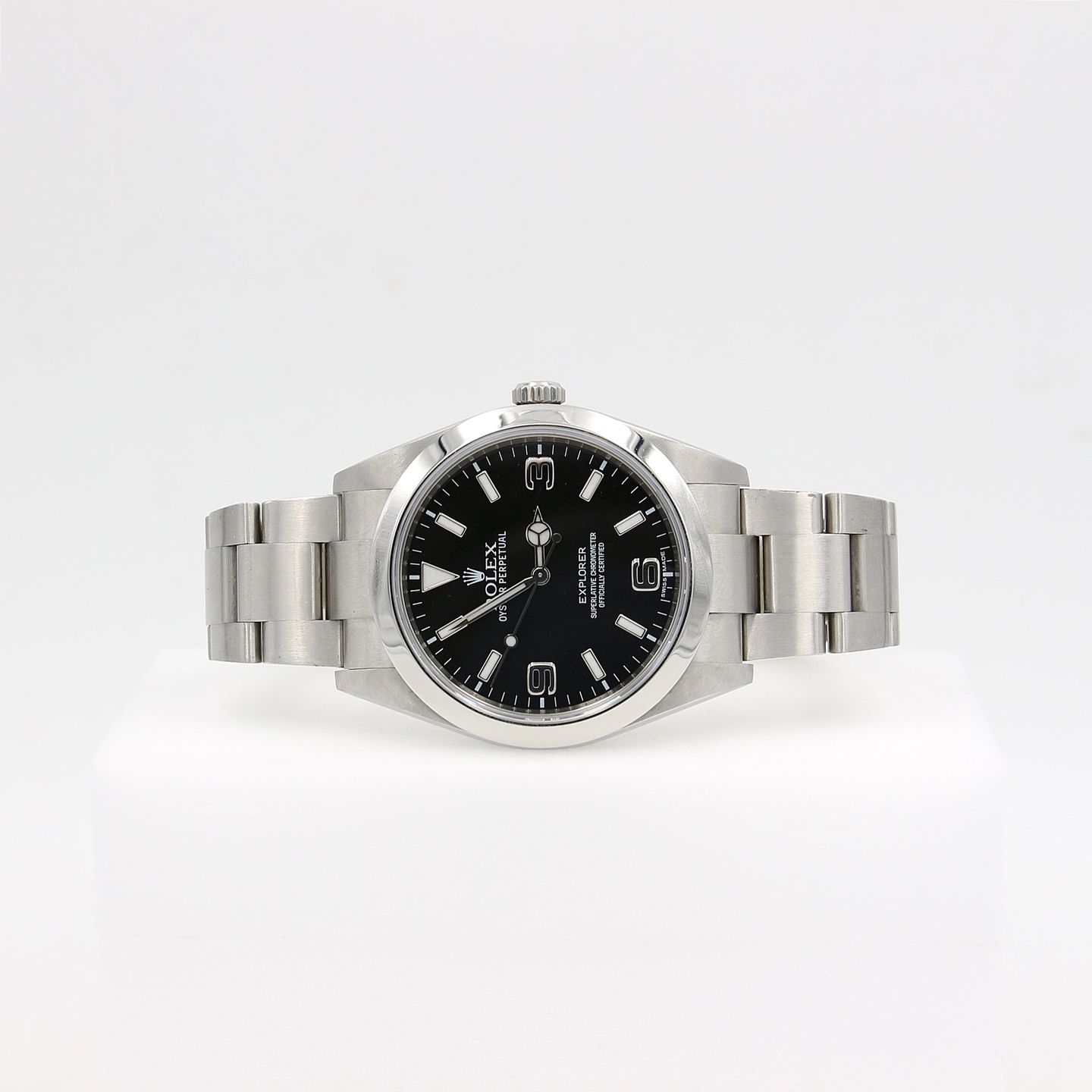 Rolex Explorer 214270 (Onbekend (willekeurig serienummer)) - Zwart wijzerplaat 39mm Staal (2/8)