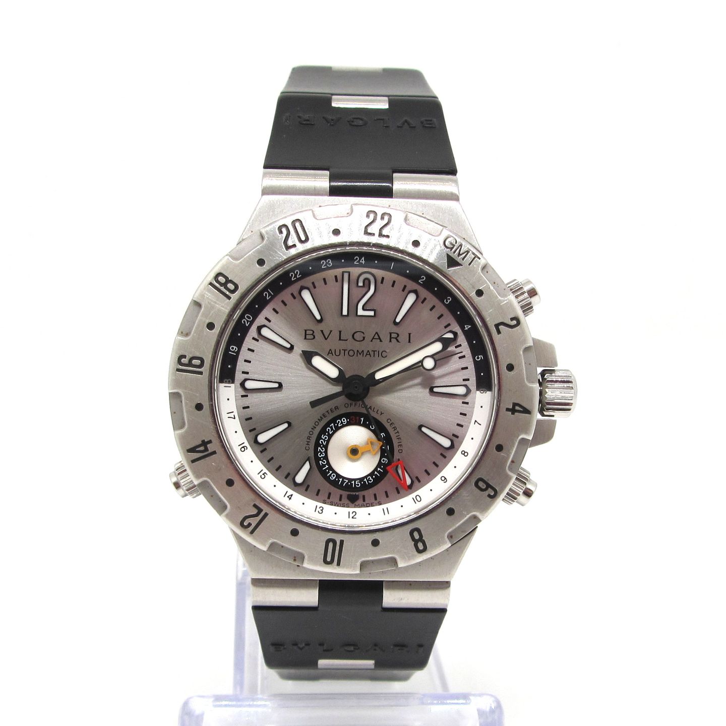 Bulgari Diagono GMT40S (Unknown (random serial)) - Silver dial 41 mm Steel case (4/6)