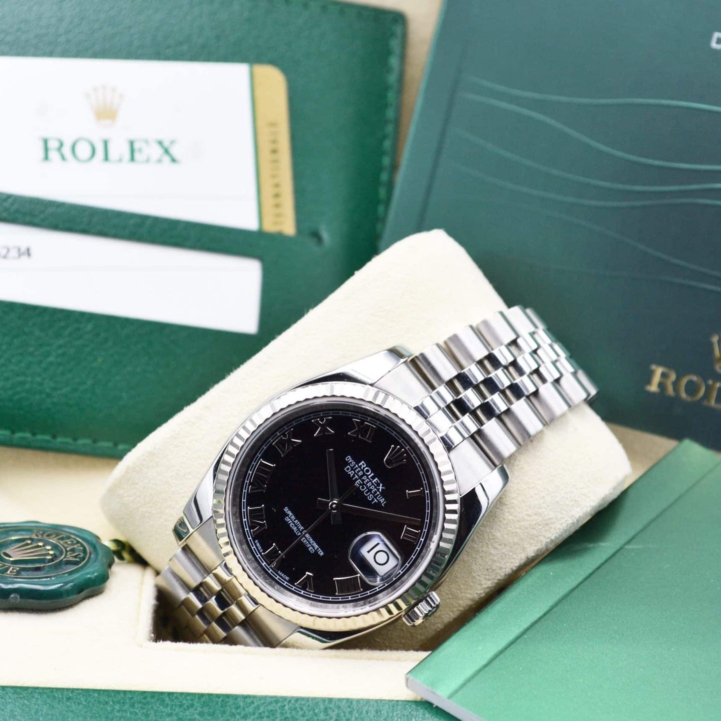 Rolex Datejust 36 116234 (2015) - Zwart wijzerplaat 36mm Staal (7/7)