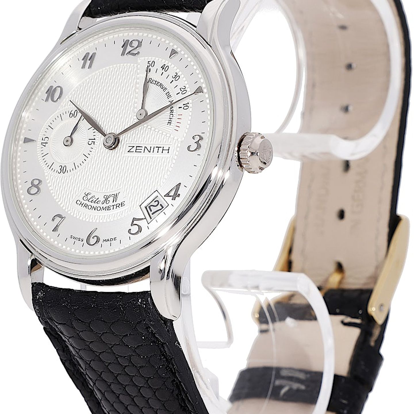 Zenith Elite Power Reserve 39.0240.655 (1997) - Silver dial 36 mm (3/5)