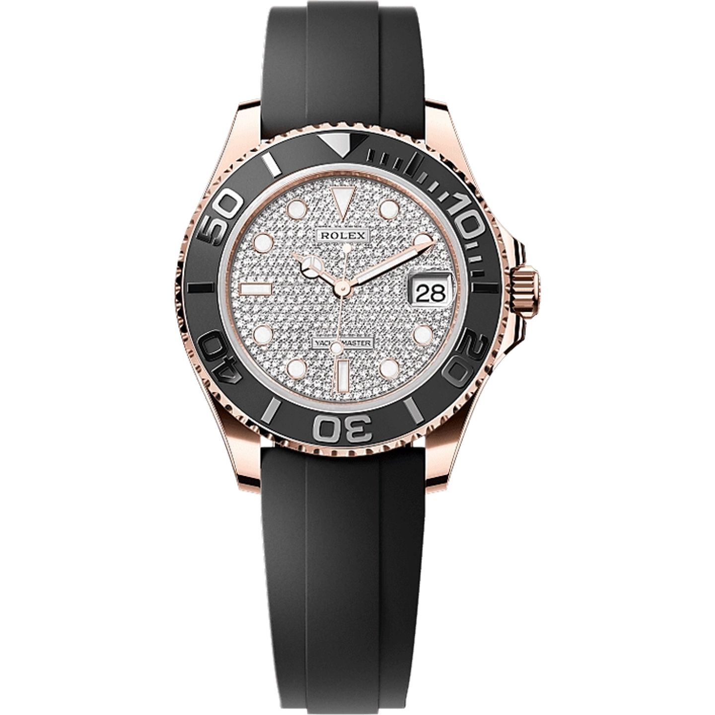 Rolex Yacht-Master 37 268655 (2025) - Black dial 37 mm Rose Gold case (1/1)