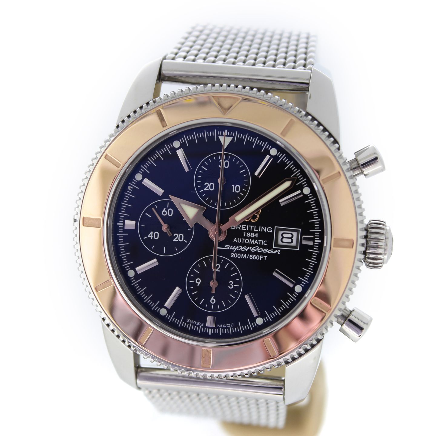 Breitling Superocean Heritage Chronograph U1332012/B908 (2014) - Black dial 46 mm Gold/Steel case (3/7)