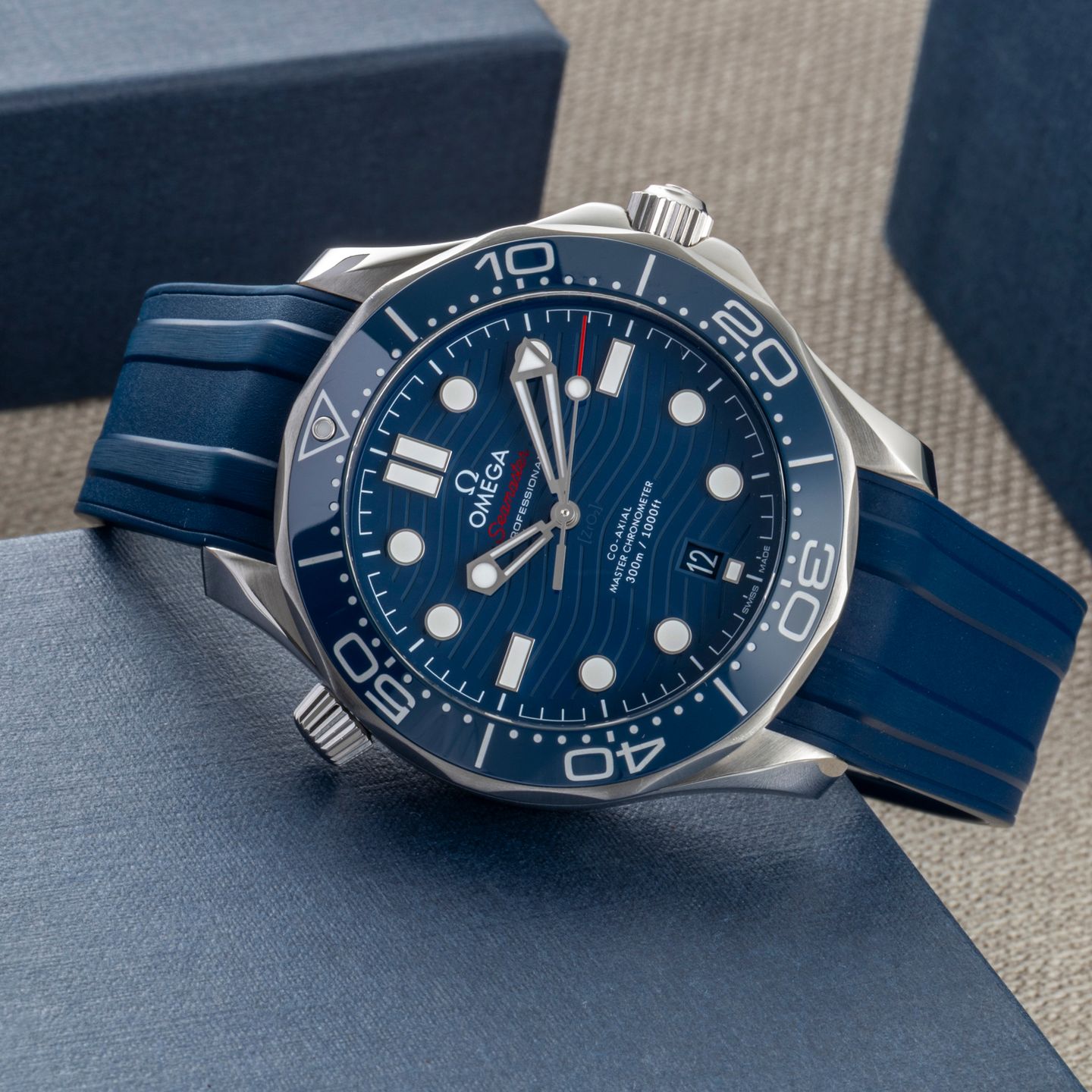 Omega Seamaster Diver 300 M 210.30.42.20.03.001 (Onbekend (willekeurig serienummer)) - Blauw wijzerplaat 42mm Staal (2/8)