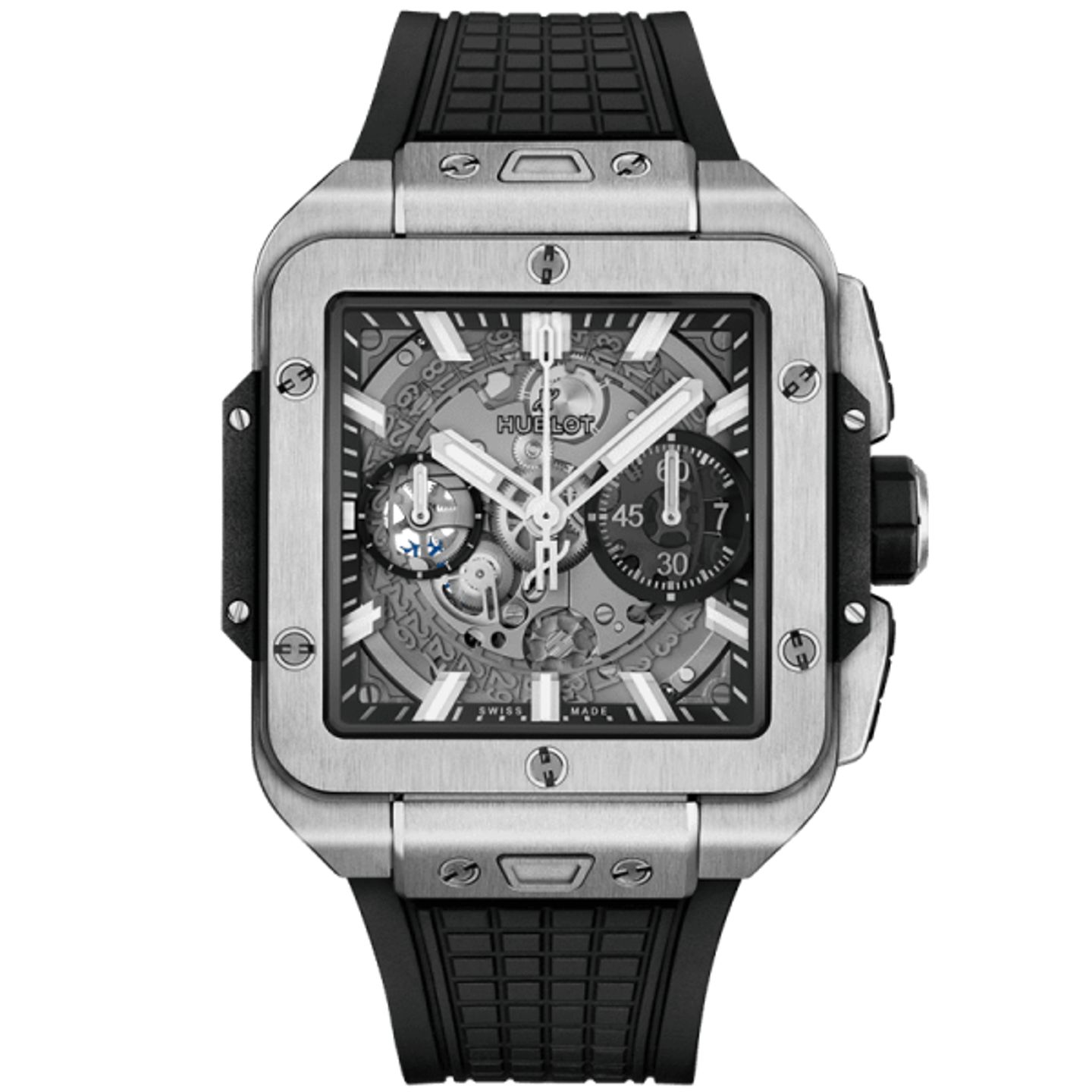 Hublot Square Bang 821.NX.0170.RX (2024) - Transparent dial 42 mm Titanium case (1/1)